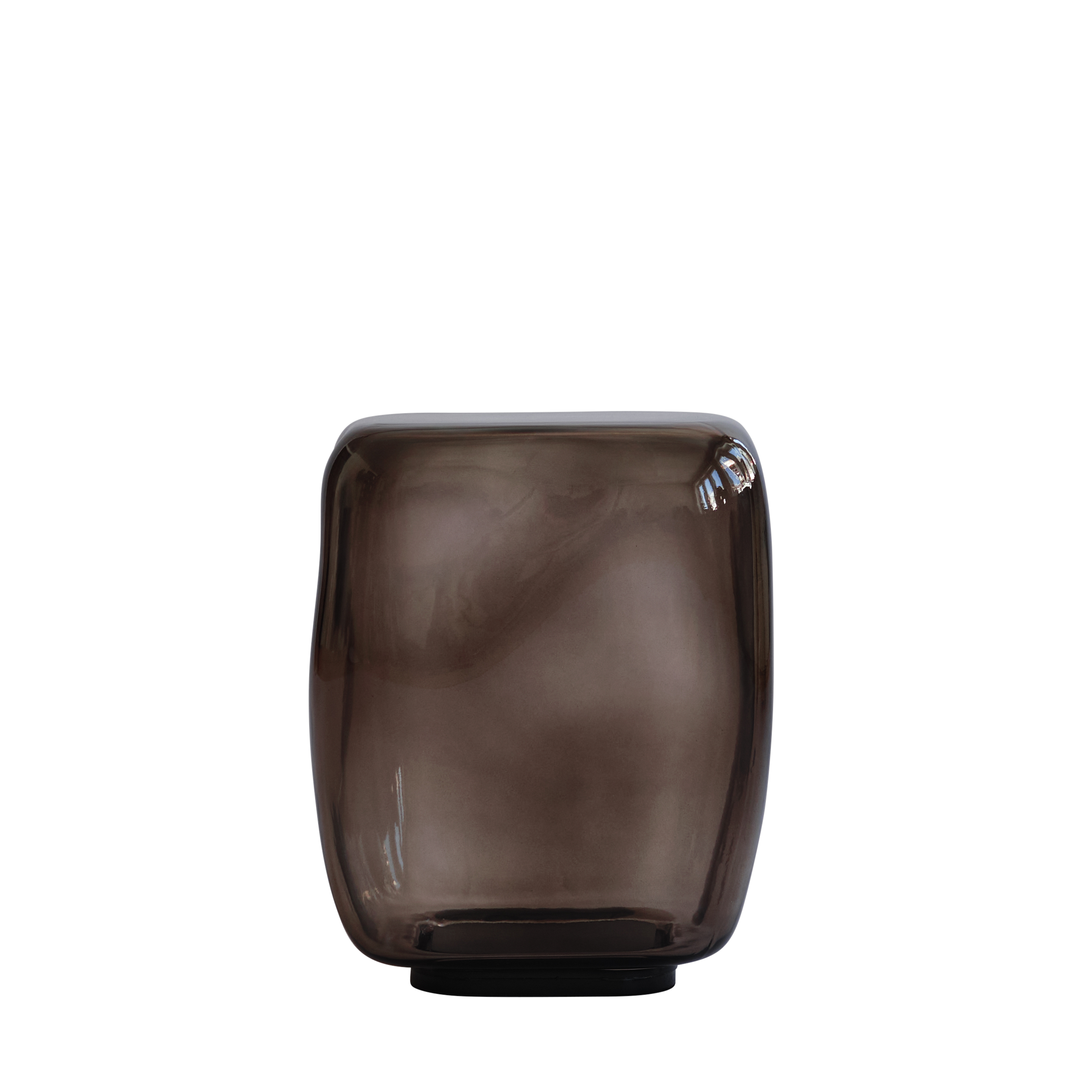 Stolik kawowy ISHI brązowe szkło