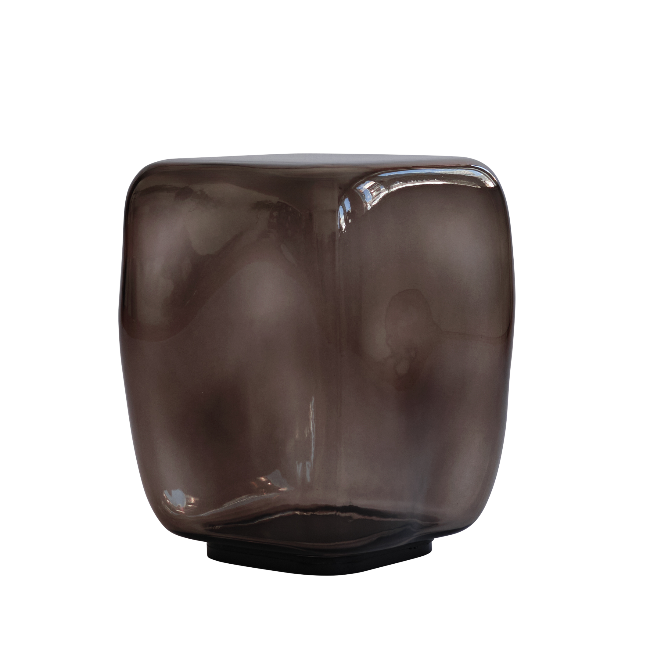 Stolik kawowy ISHI brązowe szkło