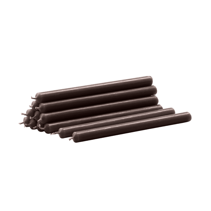 Zestaw 12 świeczek STOFF NAGEL brązowy