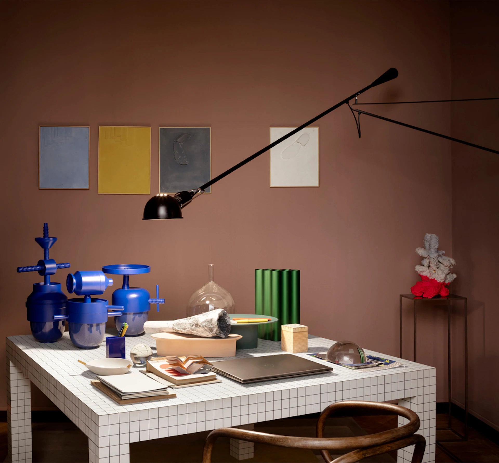 Wandleuchte mit Arm 265 weiß