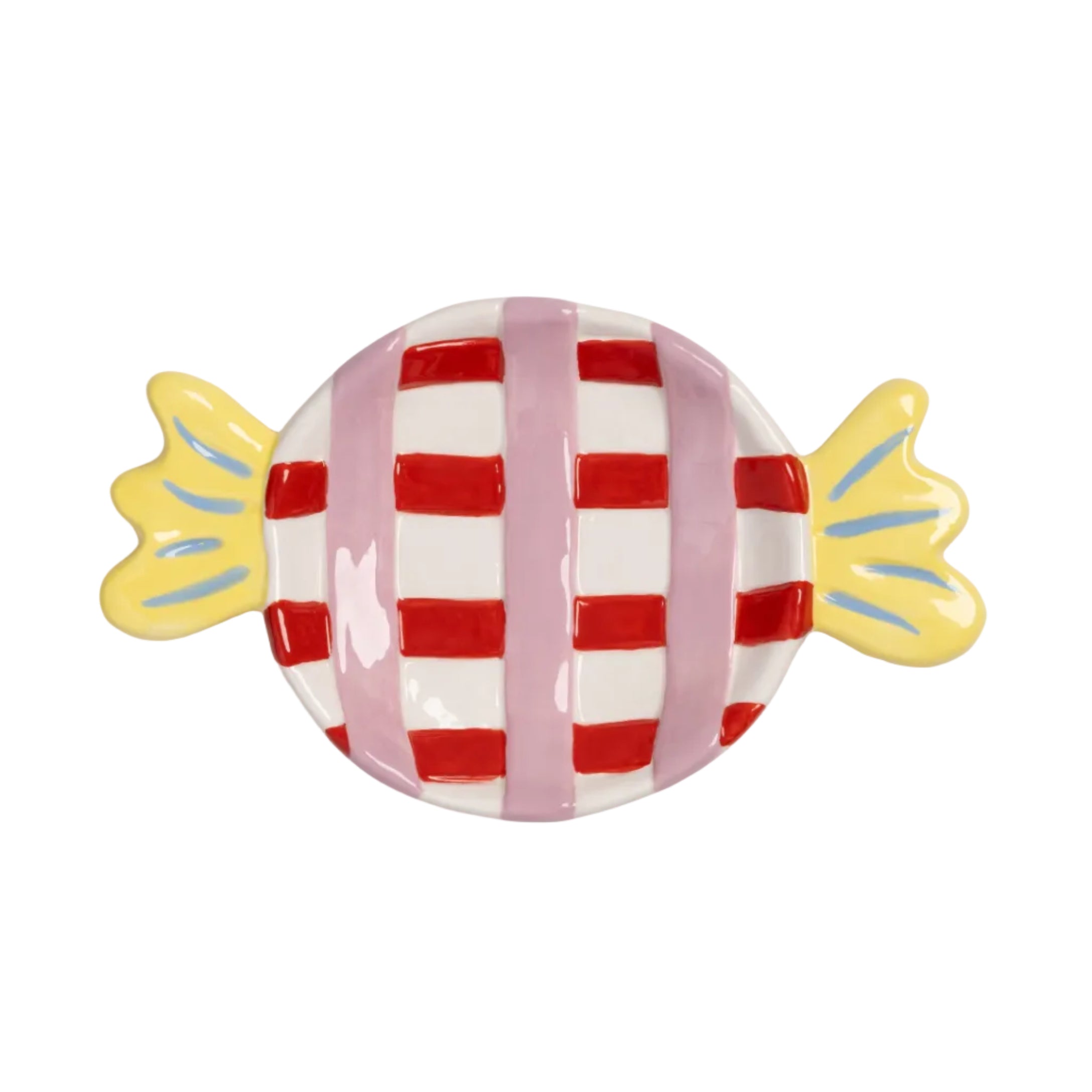 Półmisek GOODY biały z czerwonym i żółtym