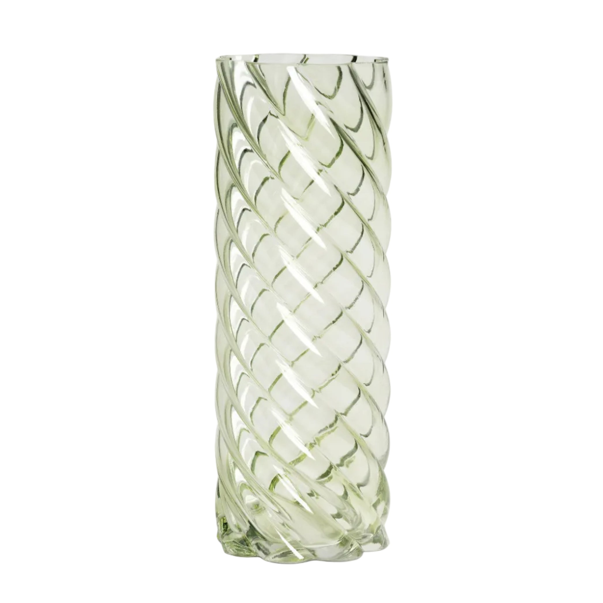 MARSHMALLOW vase green glass