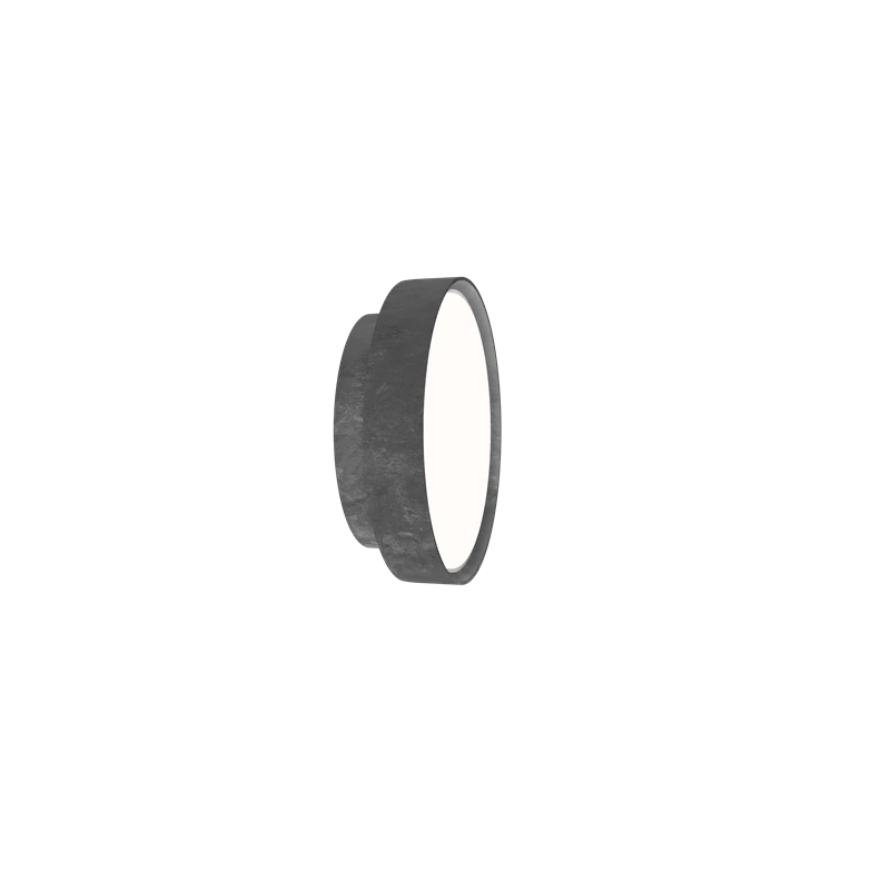 Lampa ścienna LP SLIM ROUND surowe aluminium