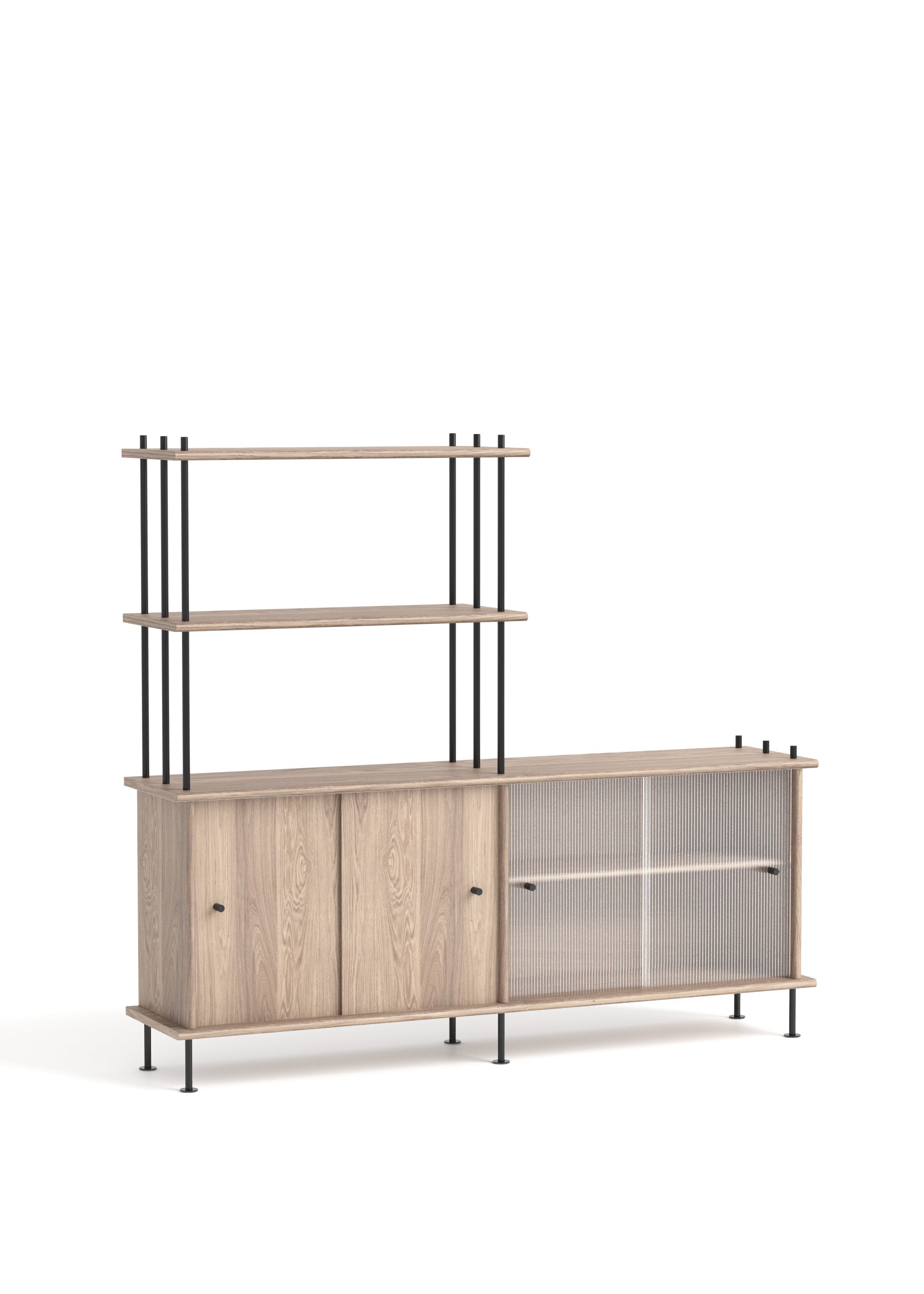 BAVA Cabinet 160 Bleached Oak Wood