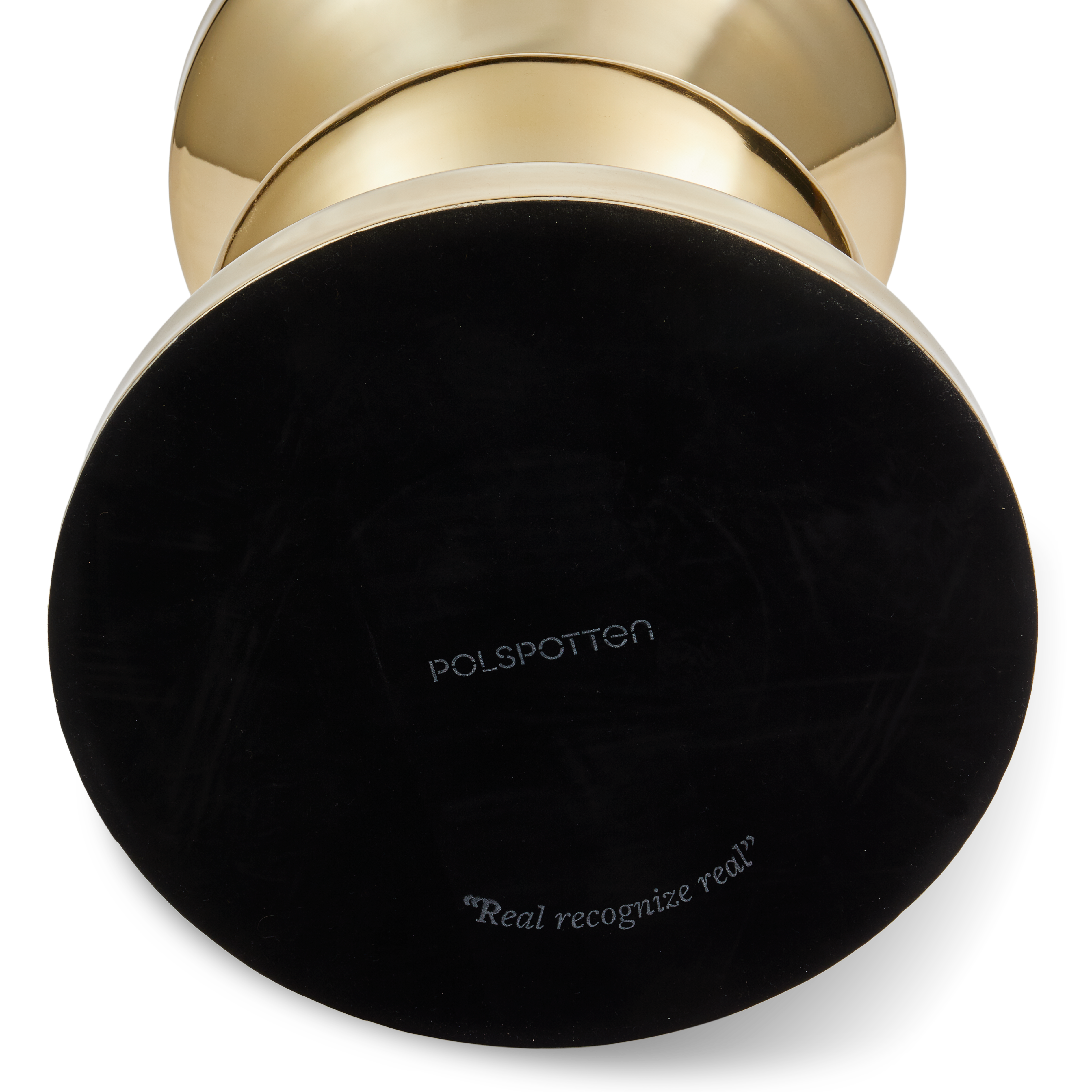 Stołek ZIG ZAG METAL złoty