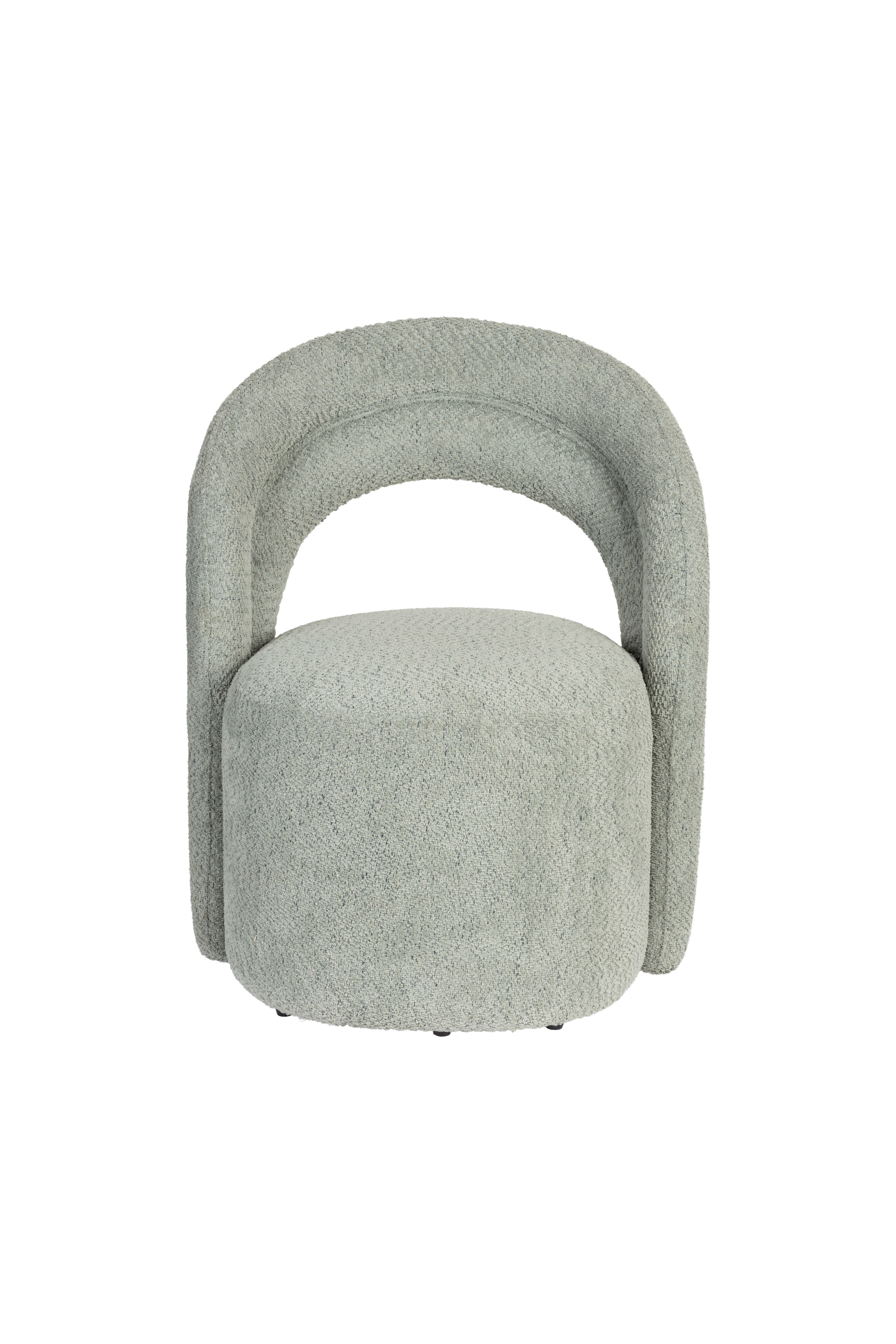 SEINA green swivel armchair