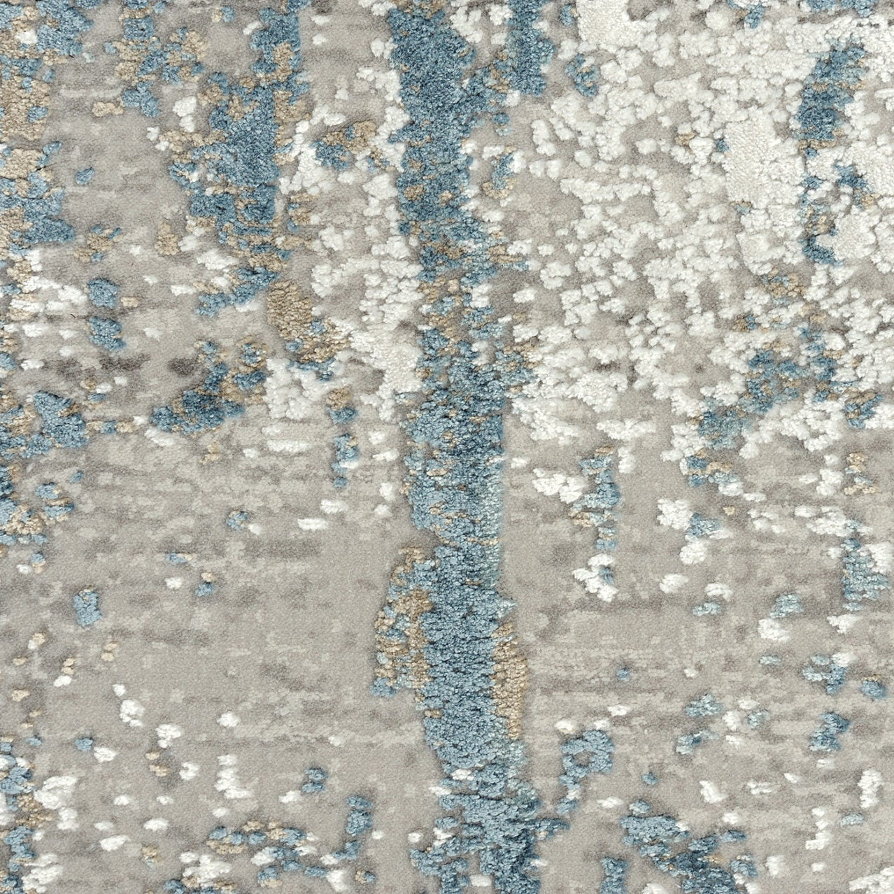 ROYAL gray rug with blue