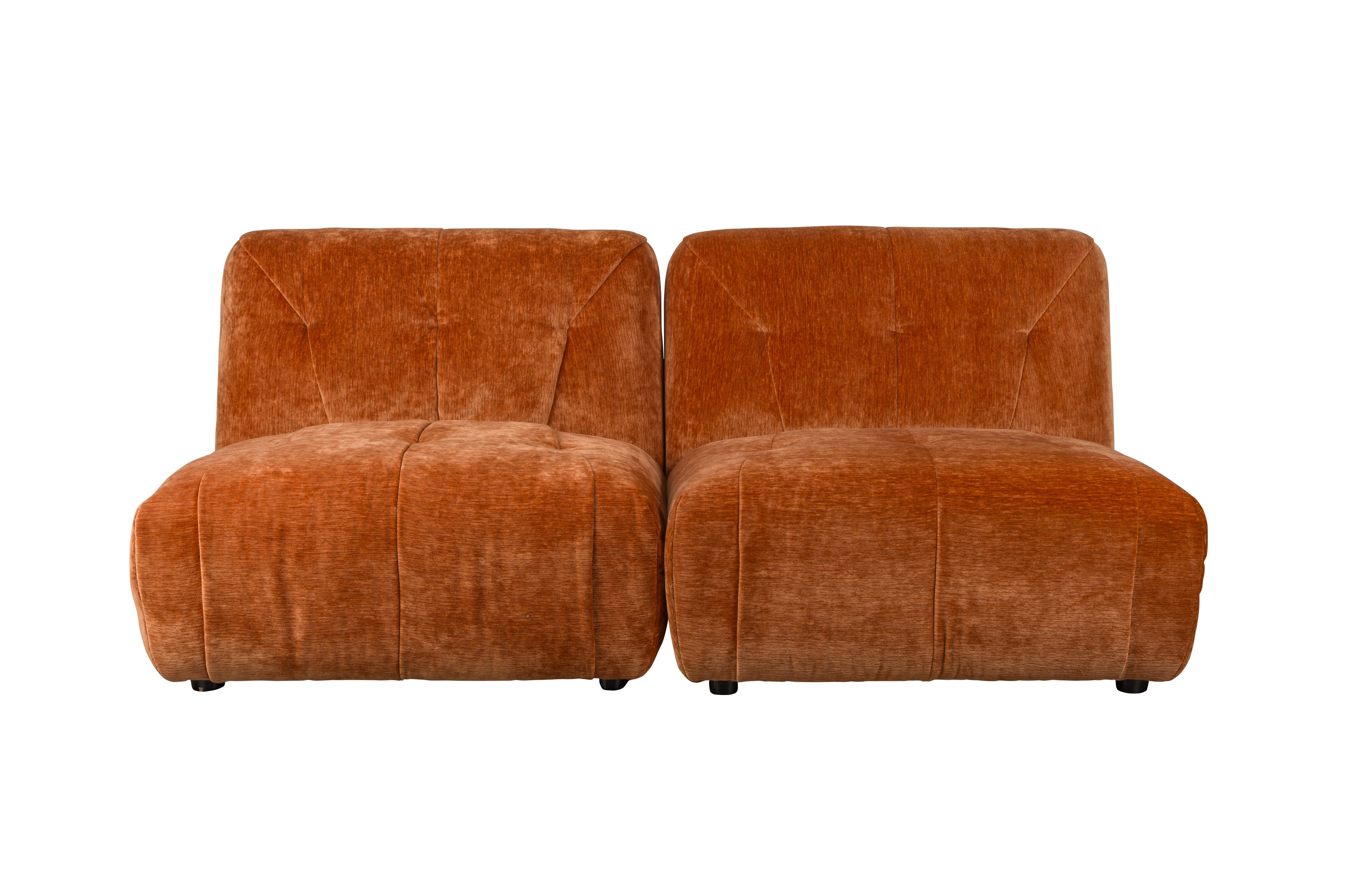Sofa 2-osobowa GIADA brązowy welur