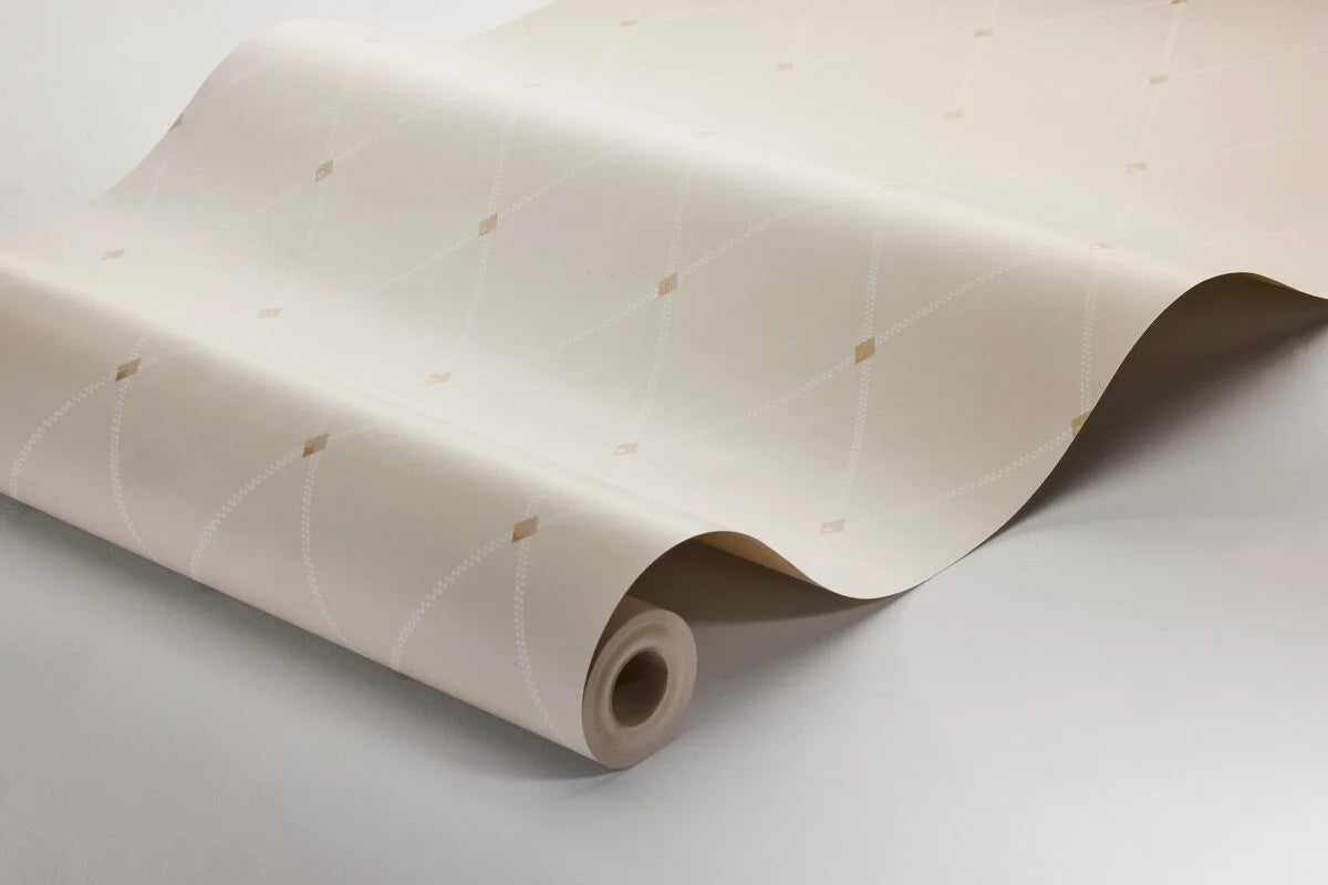 FREDRIK Light Beige Geometric Pattern Wallpaper