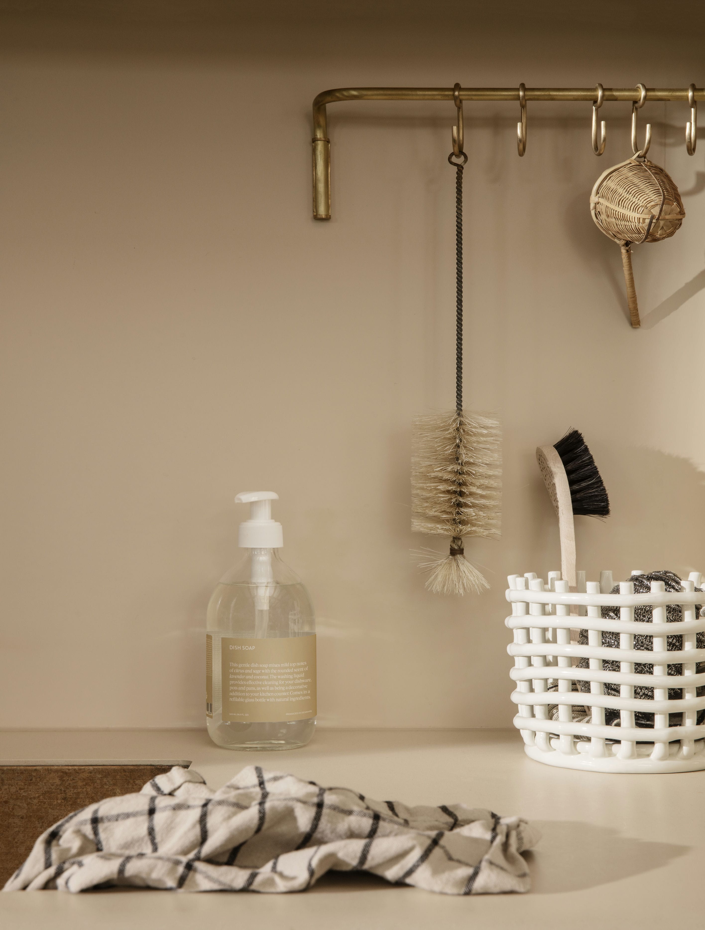 Koszyk CERAMIC BASKET biały