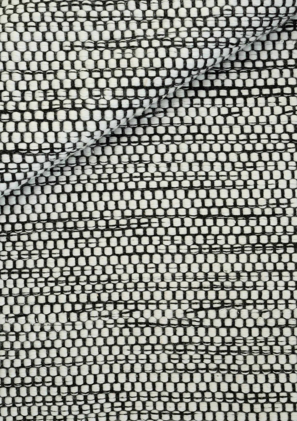 Dywan okrągły ADONIC MIST - MIXED czarny z białym