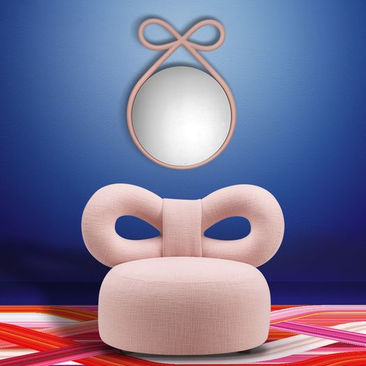 RIBBON armchair red