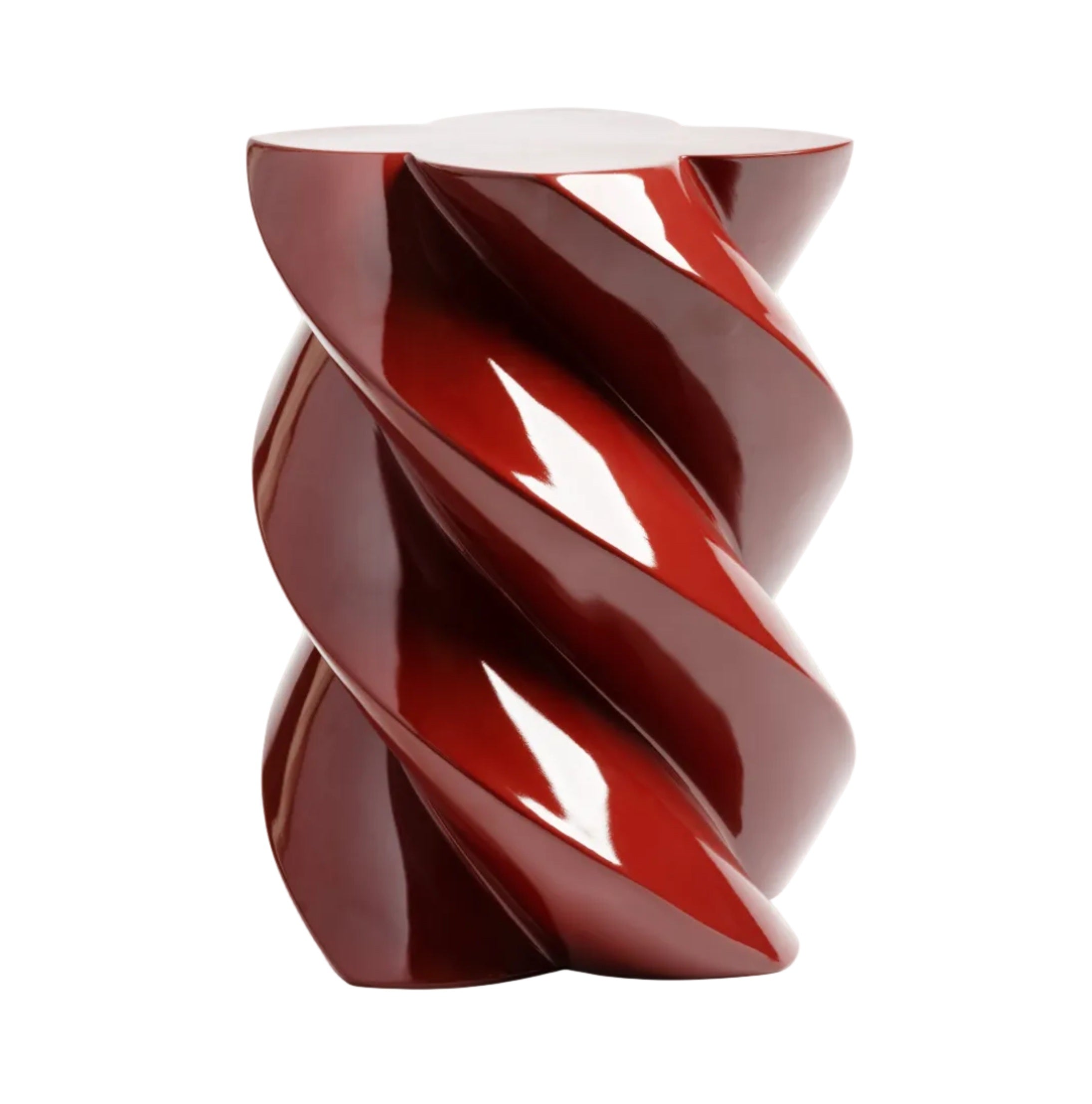 Stolik boczny MARSHMALLOW burgundowy – &k Amsterdam