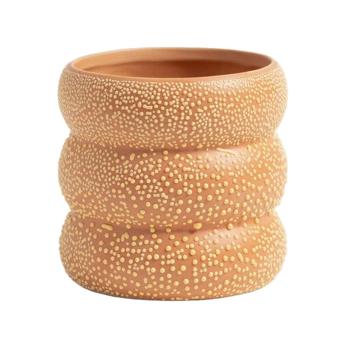 Vase FLAB orange mit Gelb