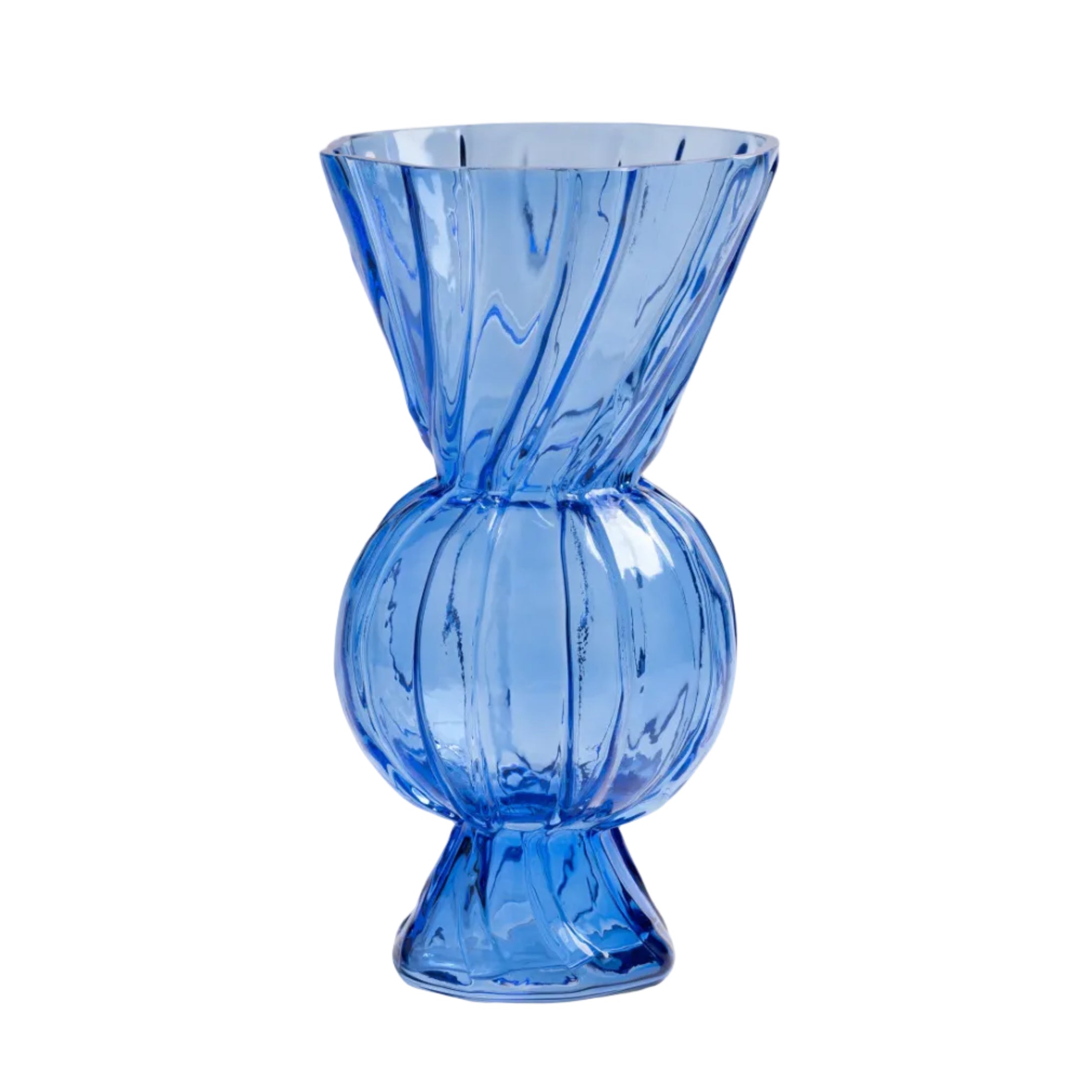 Wazon RHOMBIC niebieskie szkło