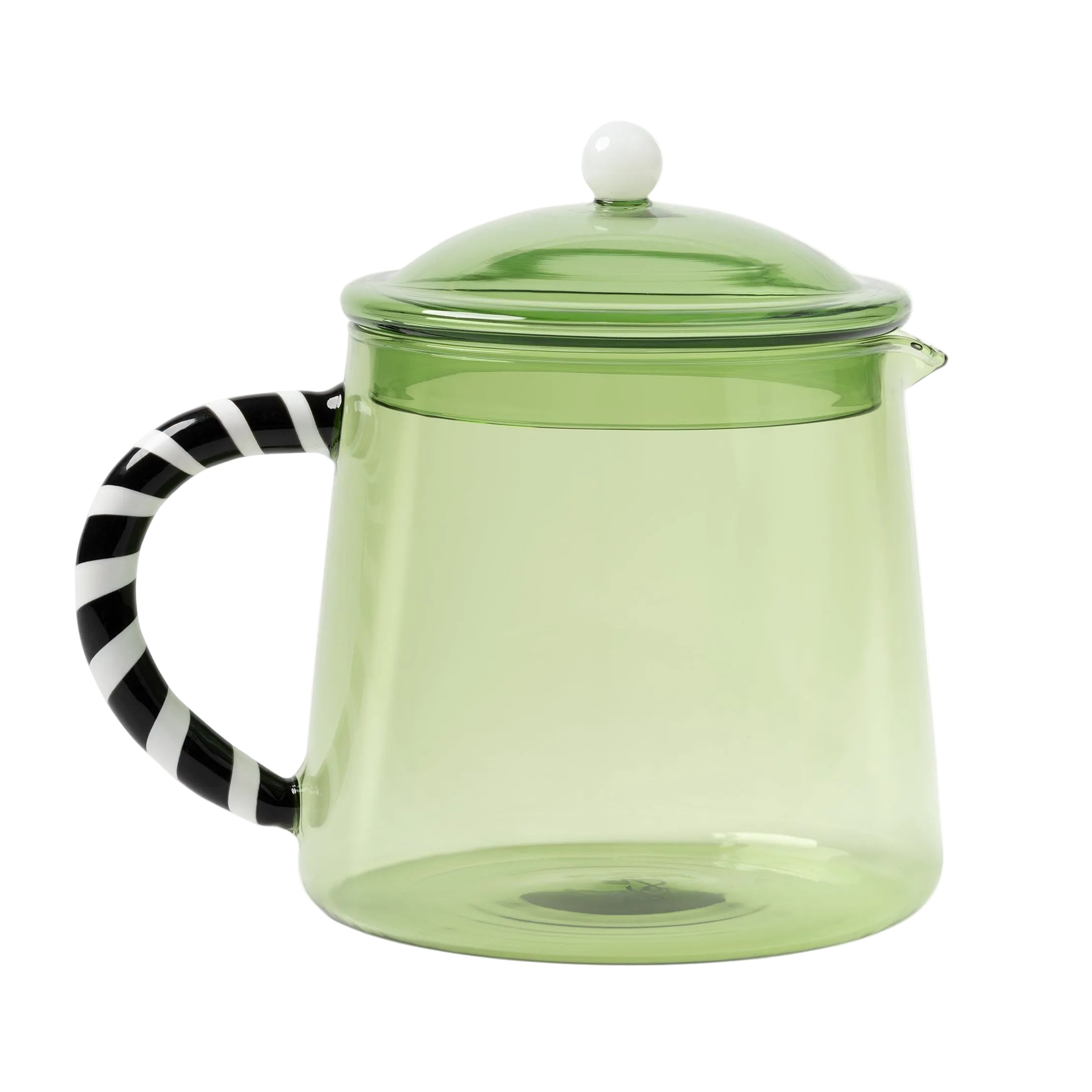 Green DUET Glass Jug with Black and White Handle