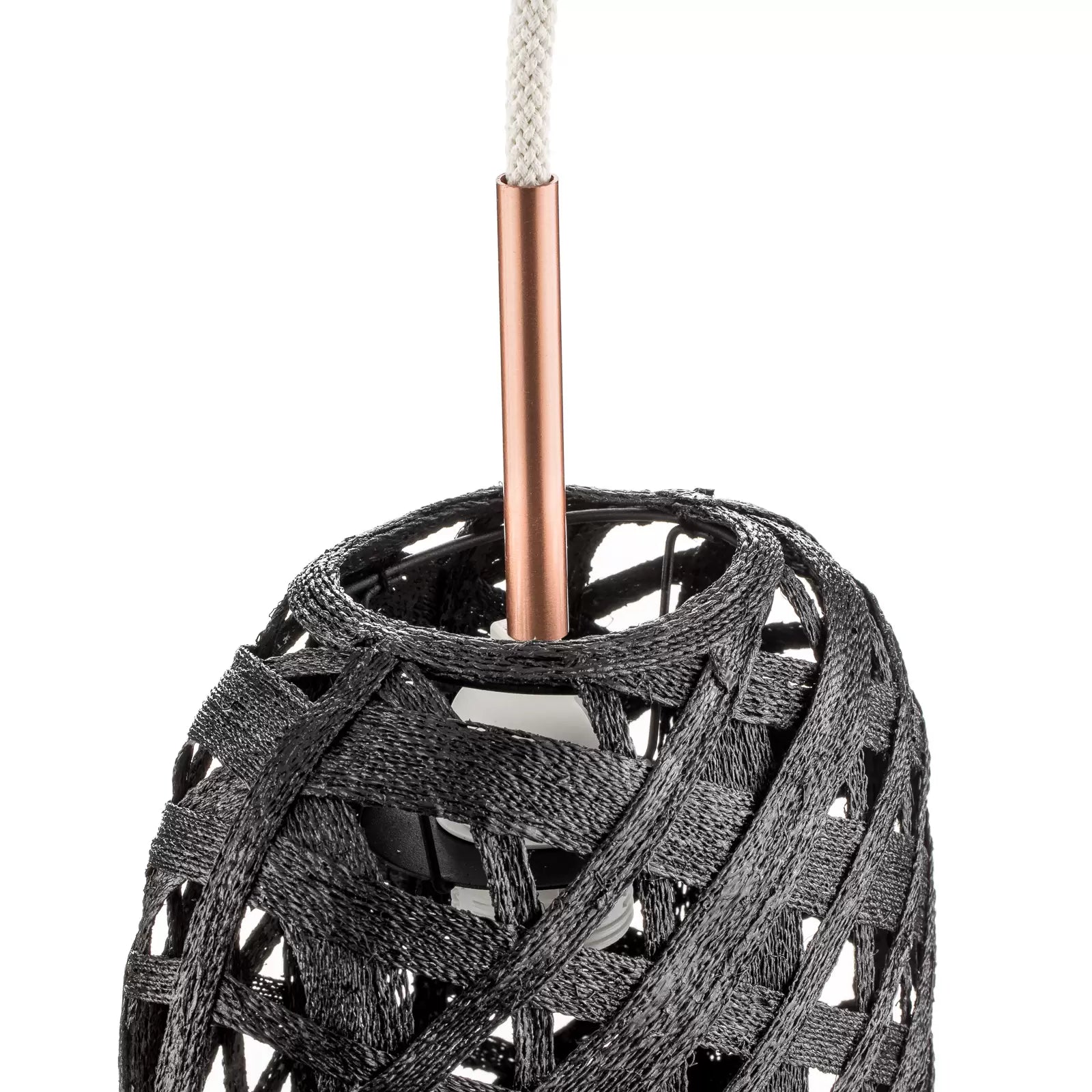 Schwarzkapsel hängende Lampe