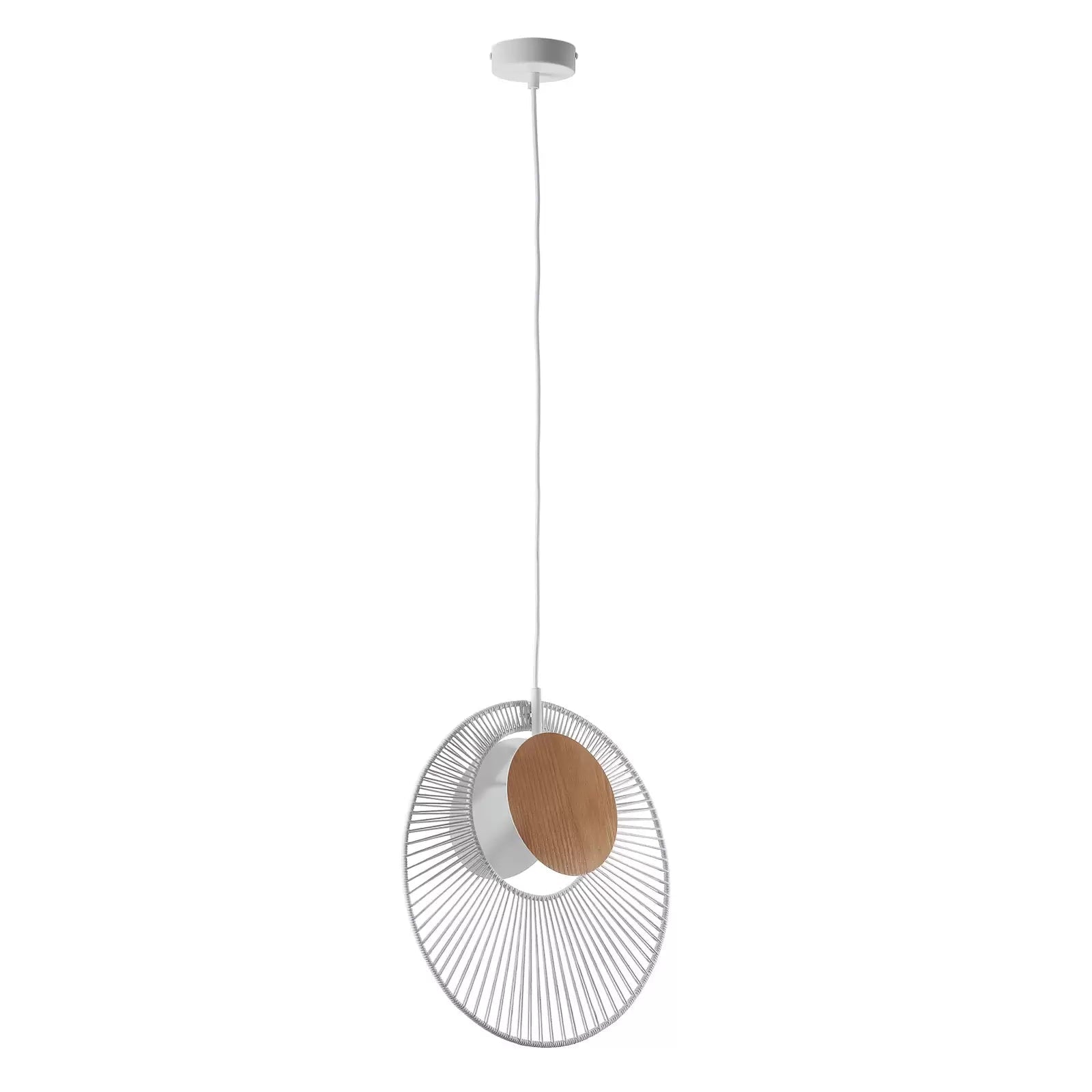 Hanging Lampe Auster weiß
