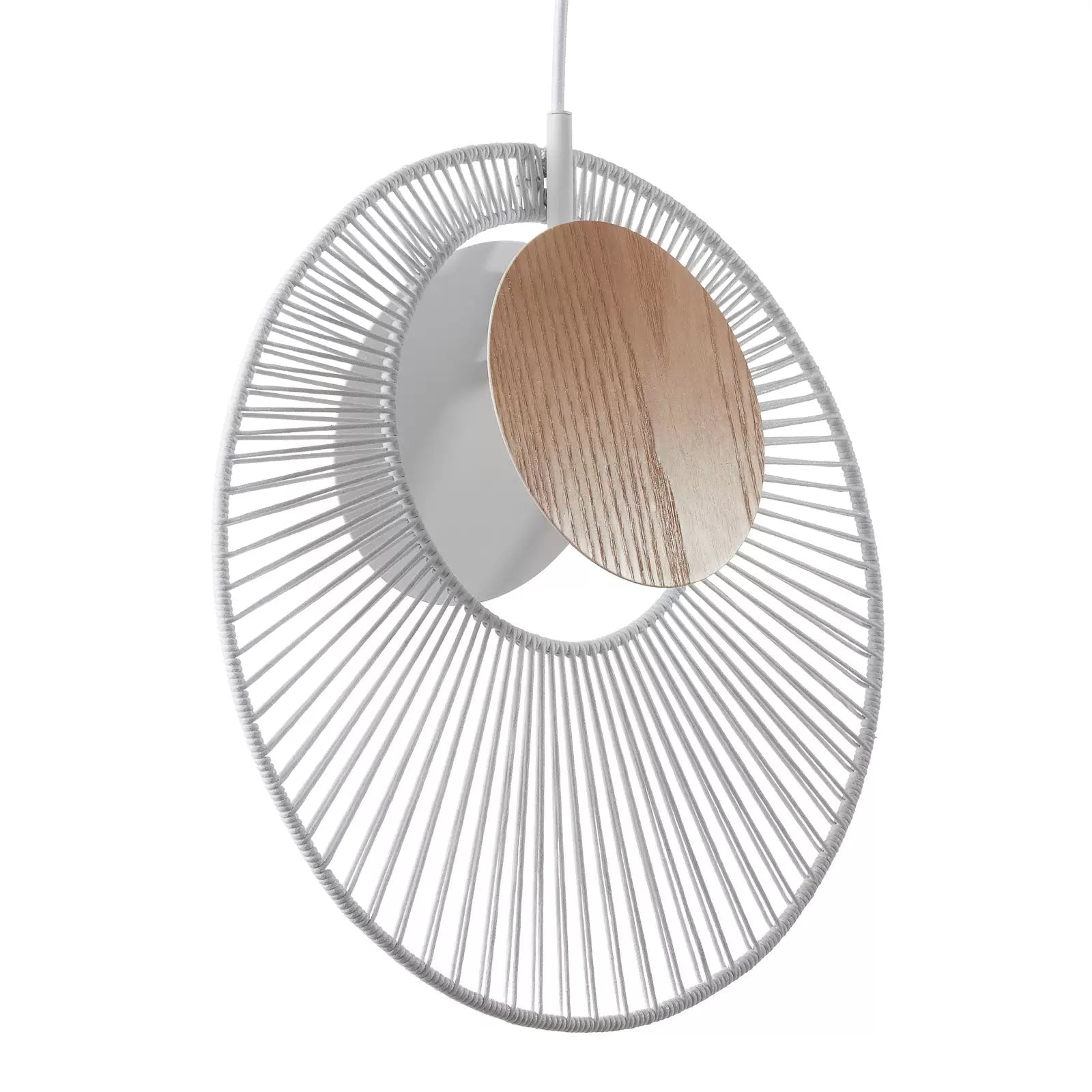 Hanging Lampe Auster weiß