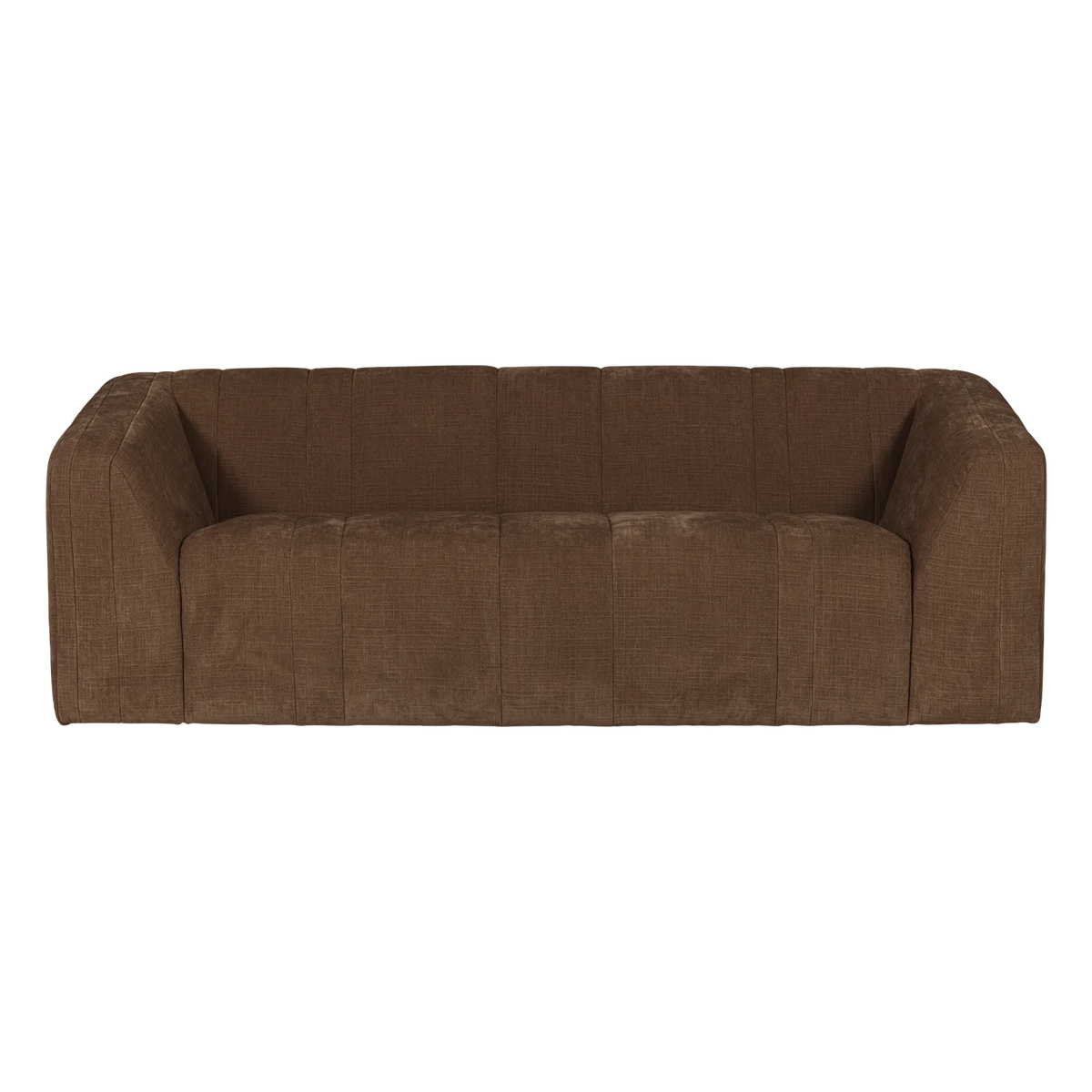 Sofa 2-osobowa OMAIRE brązowy szenil