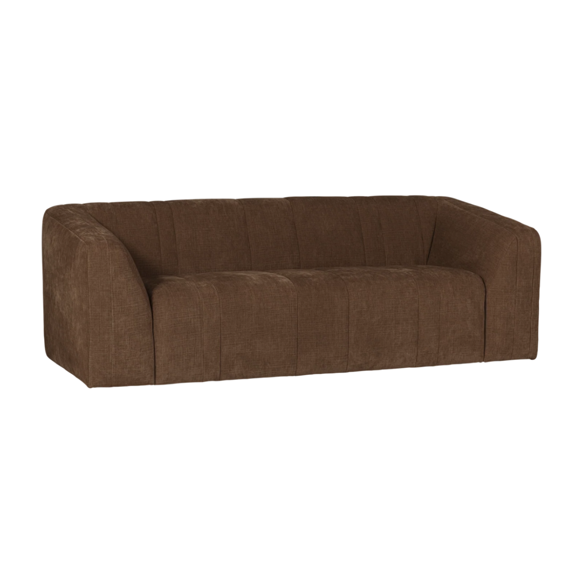 Sofa 2-osobowa OMAIRE brązowy szenil