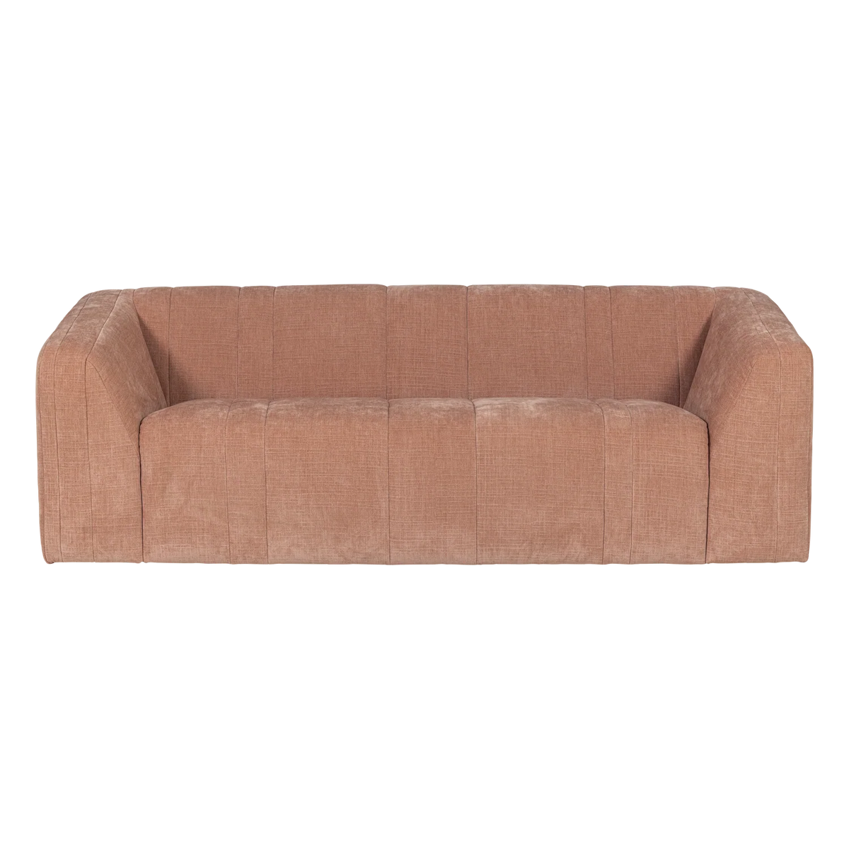 Sofa 2-osobowa OMAIRE różowy szenil