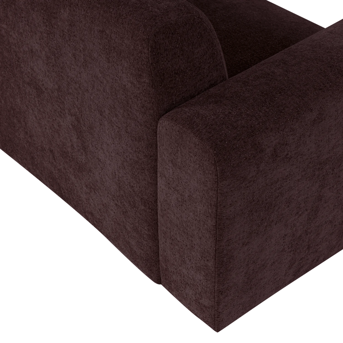 Sofa 3-osobowa UMINA ciemny burgundowy szenil
