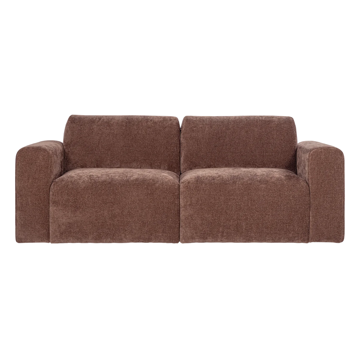 Sofa 2-osobowa UMINA różowo-brązowy szenil
