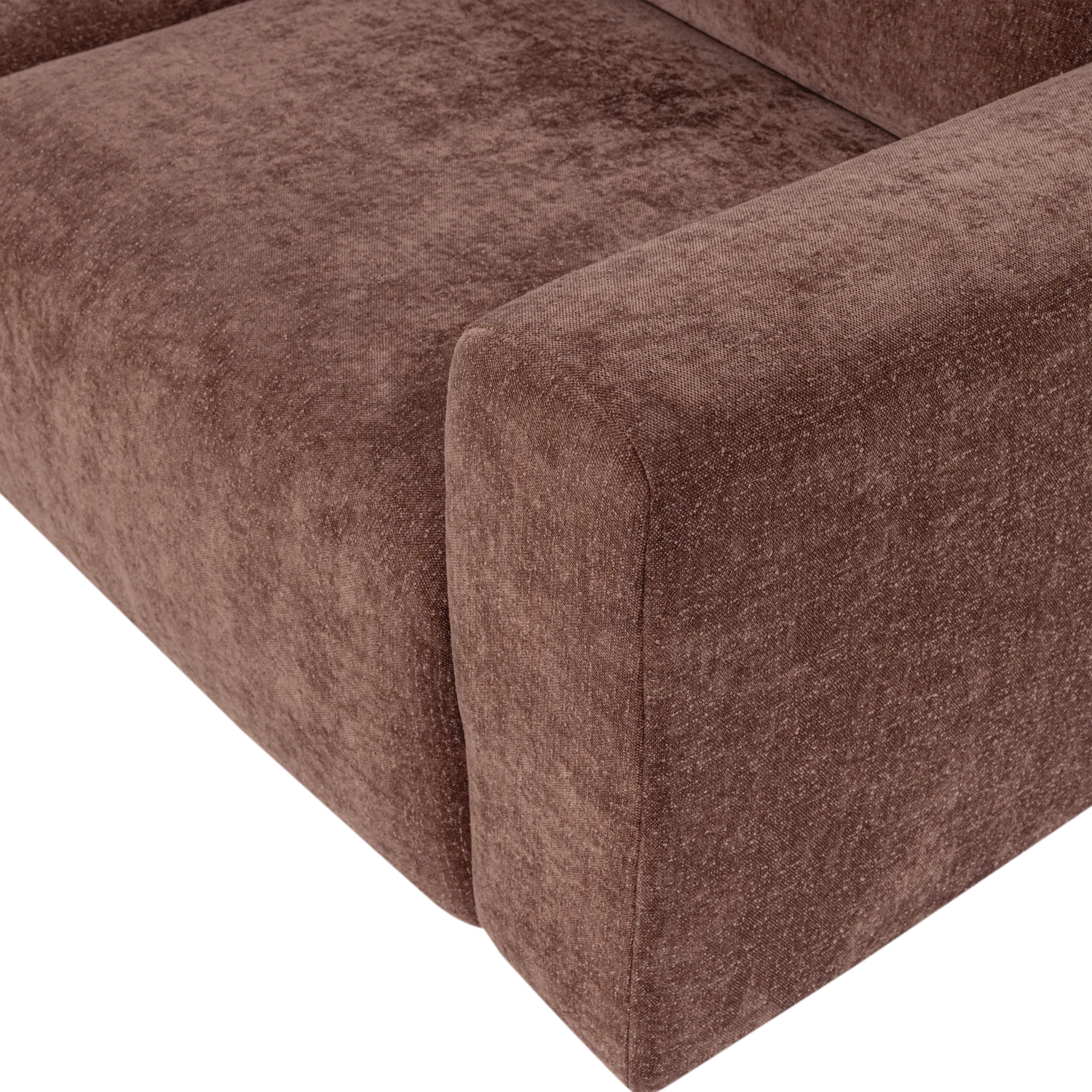 Sofa 2-osobowa UMINA różowo-brązowy szenil