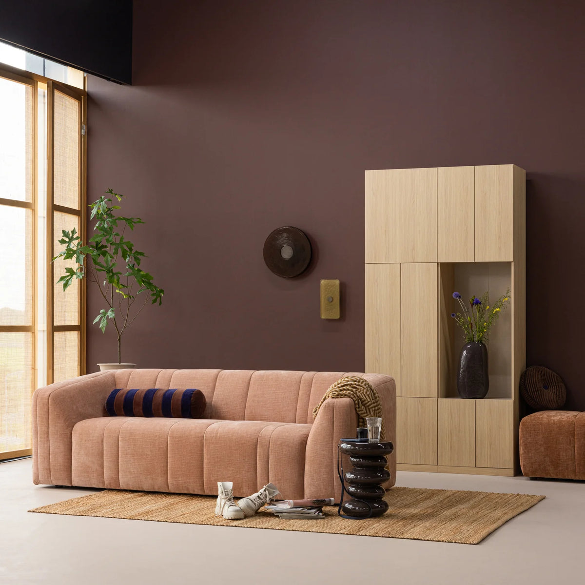 Sofa 2-osobowa OMAIRE szary szenil
