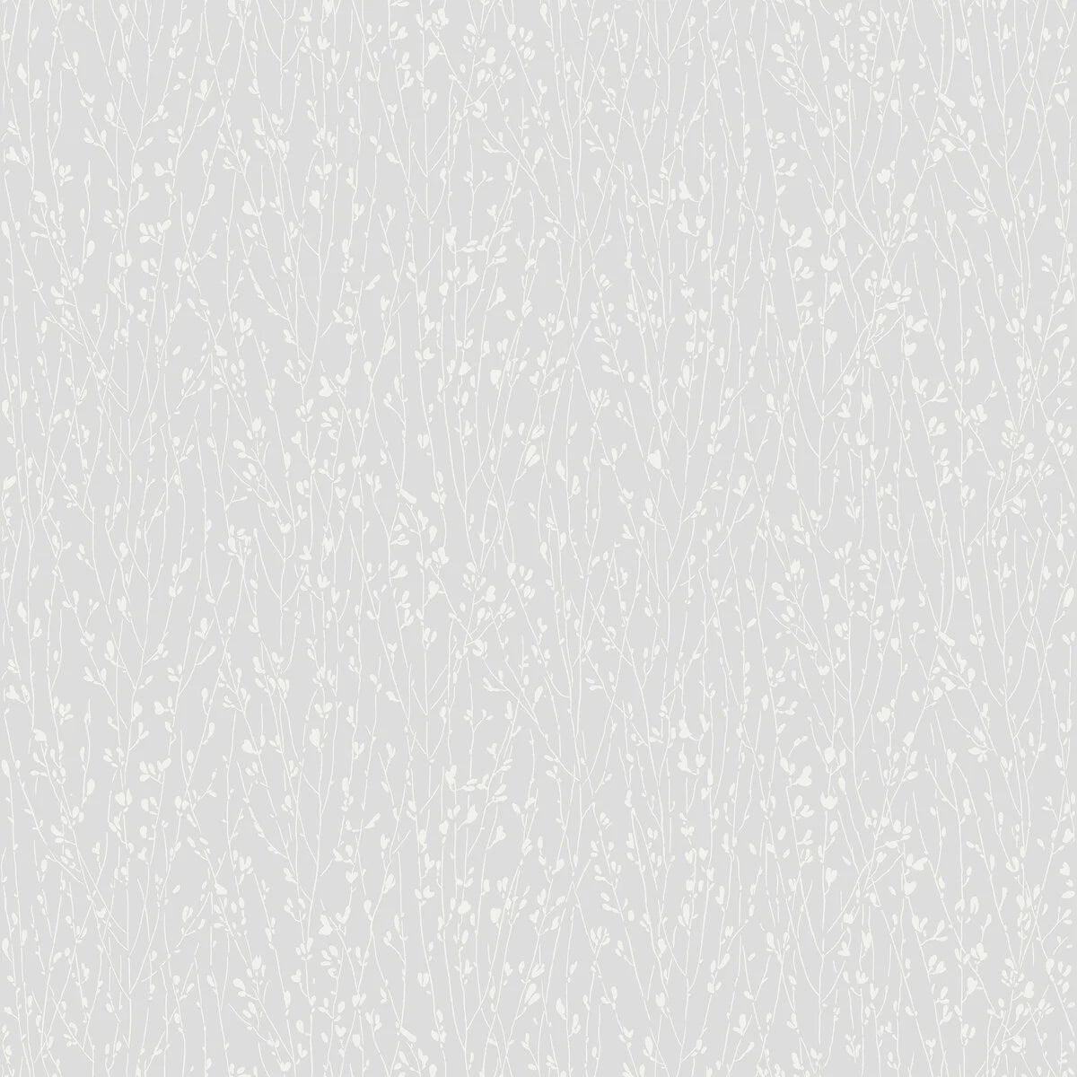 Non-woven paper wallpaper with a plant pattern ELIAS gray