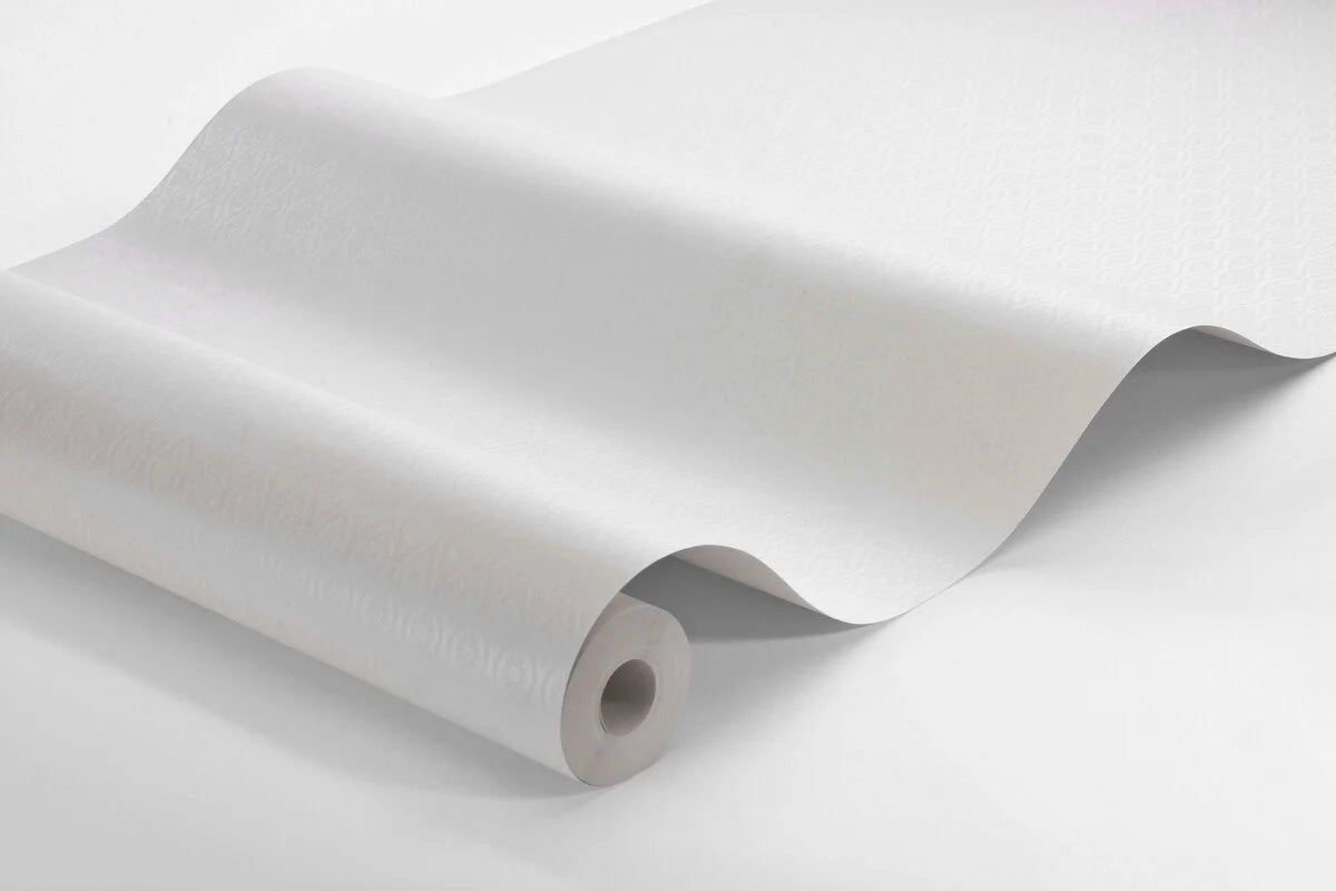 Non-woven paper wallpaper with a botanical pattern MOA warm white