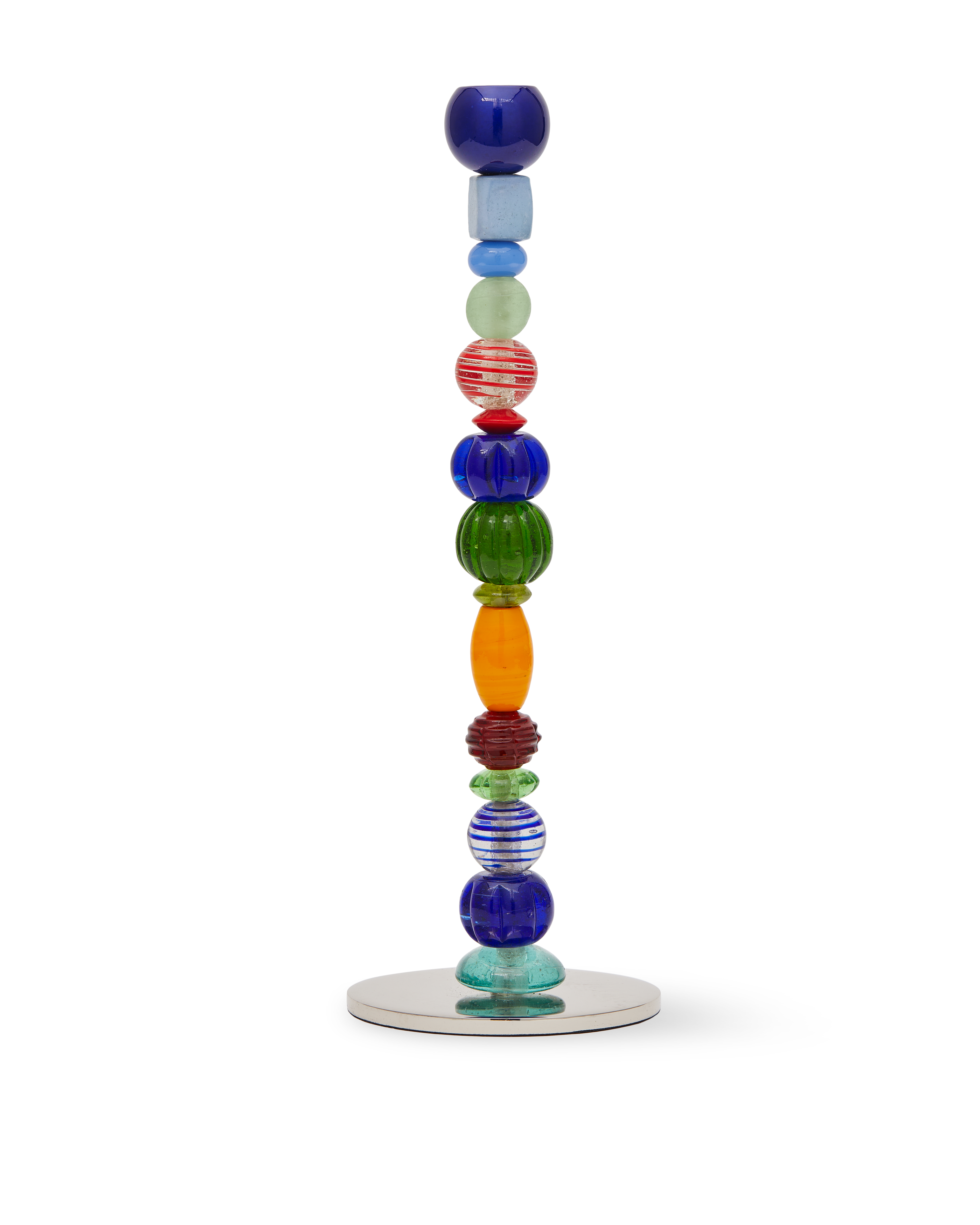 Single Candle Holder BEADS Colorful