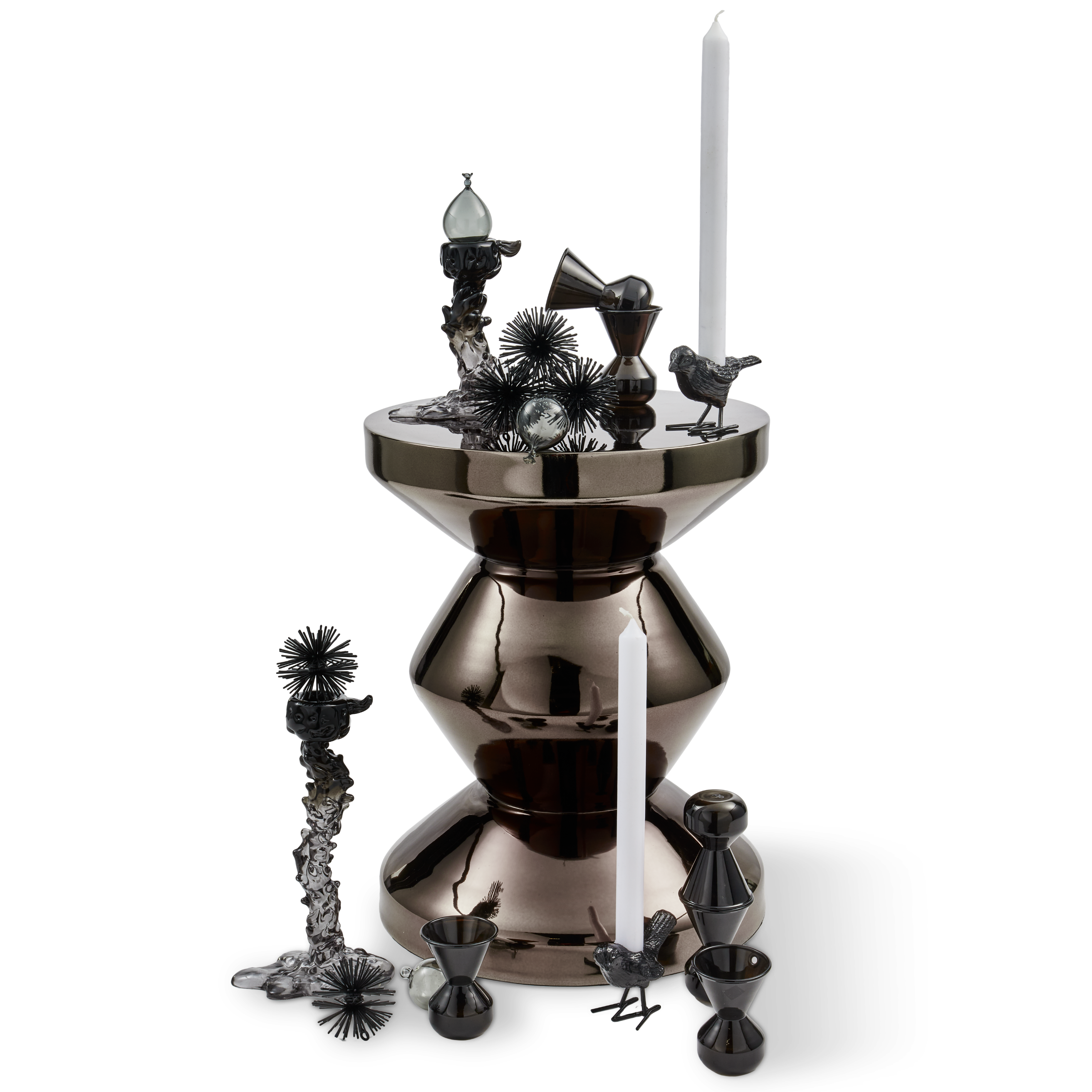 Kerzenhalter FLOCK OF BIRDS schwarz