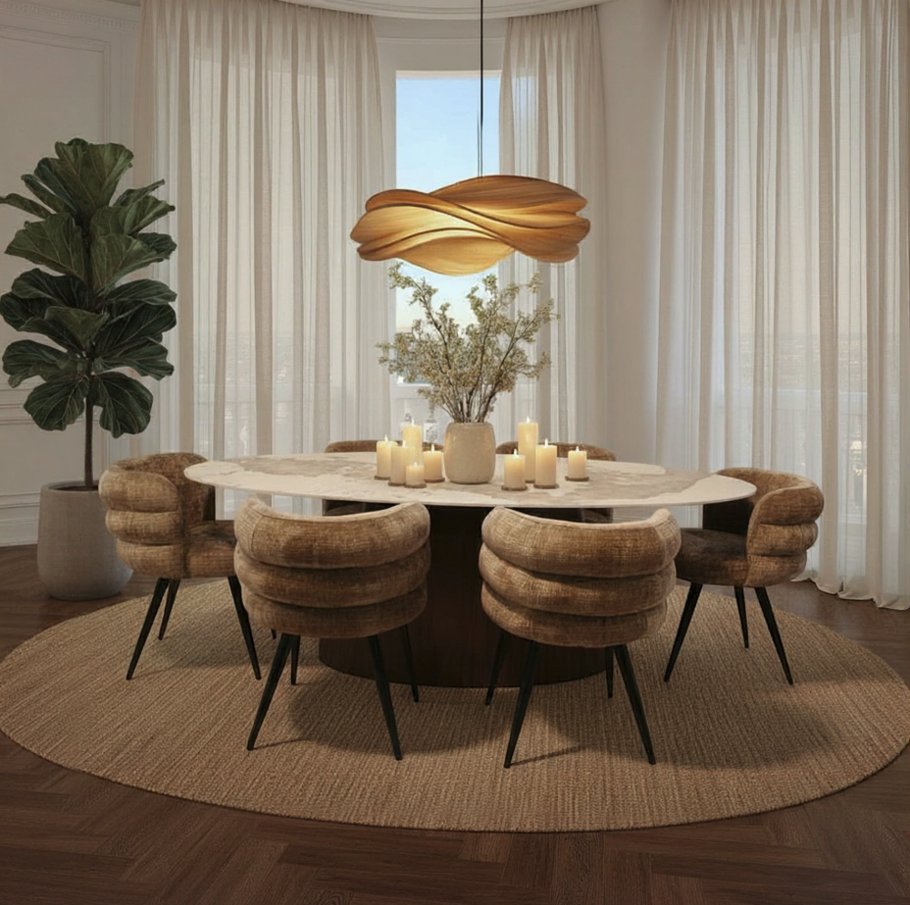 Stuhl CLOUD creme-beige mit schwarzem Gestell