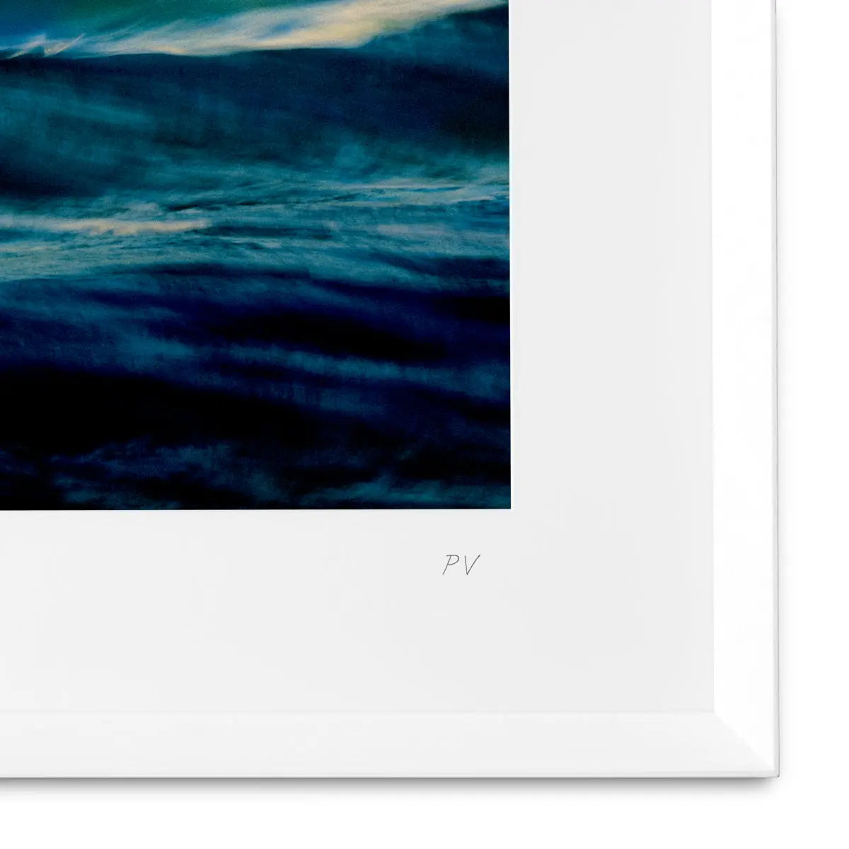 Grafika w ramie SLOW OCEAN odcienie niebieskiego