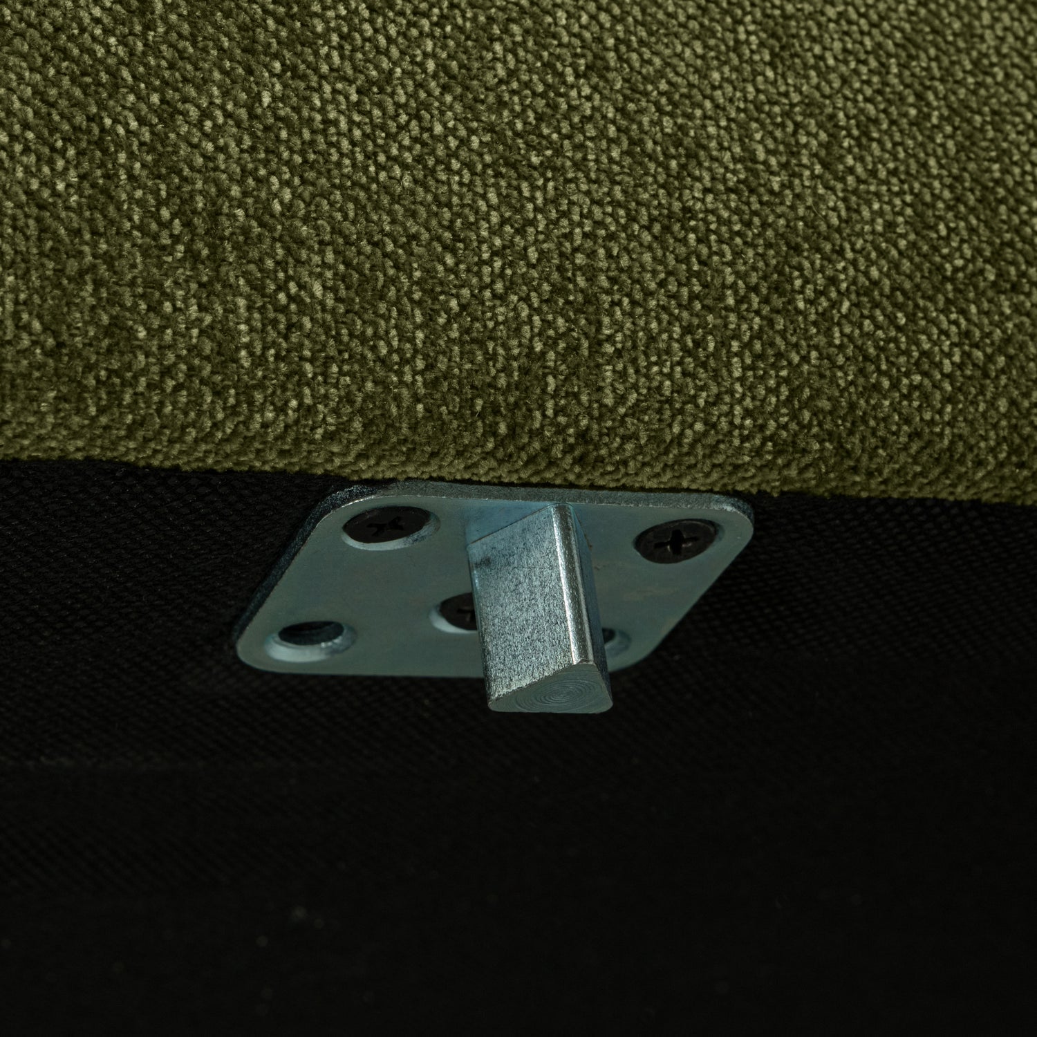 Sofa COUPLE - moduł narożny ciemnozielony