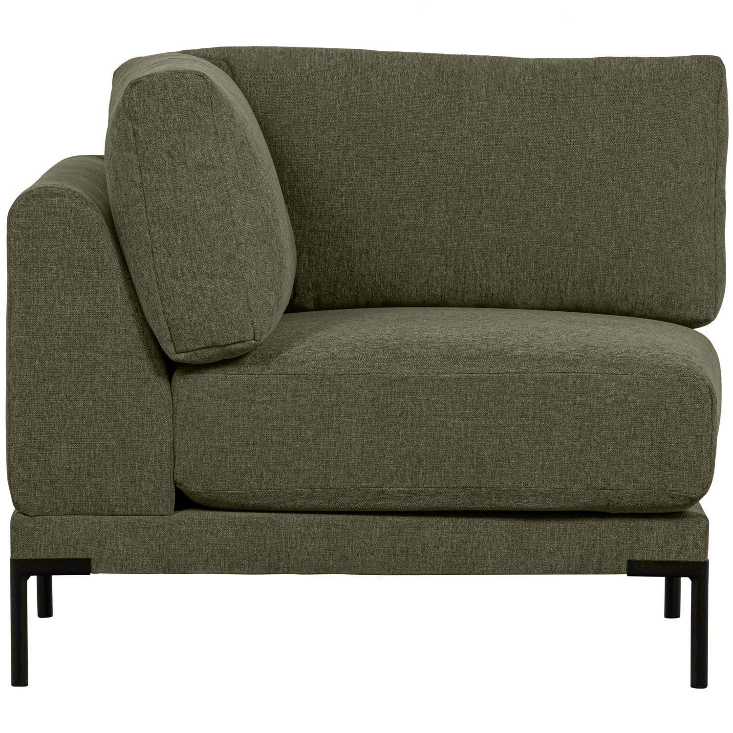 Sofa COUPLE - moduł narożny ciemnozielony