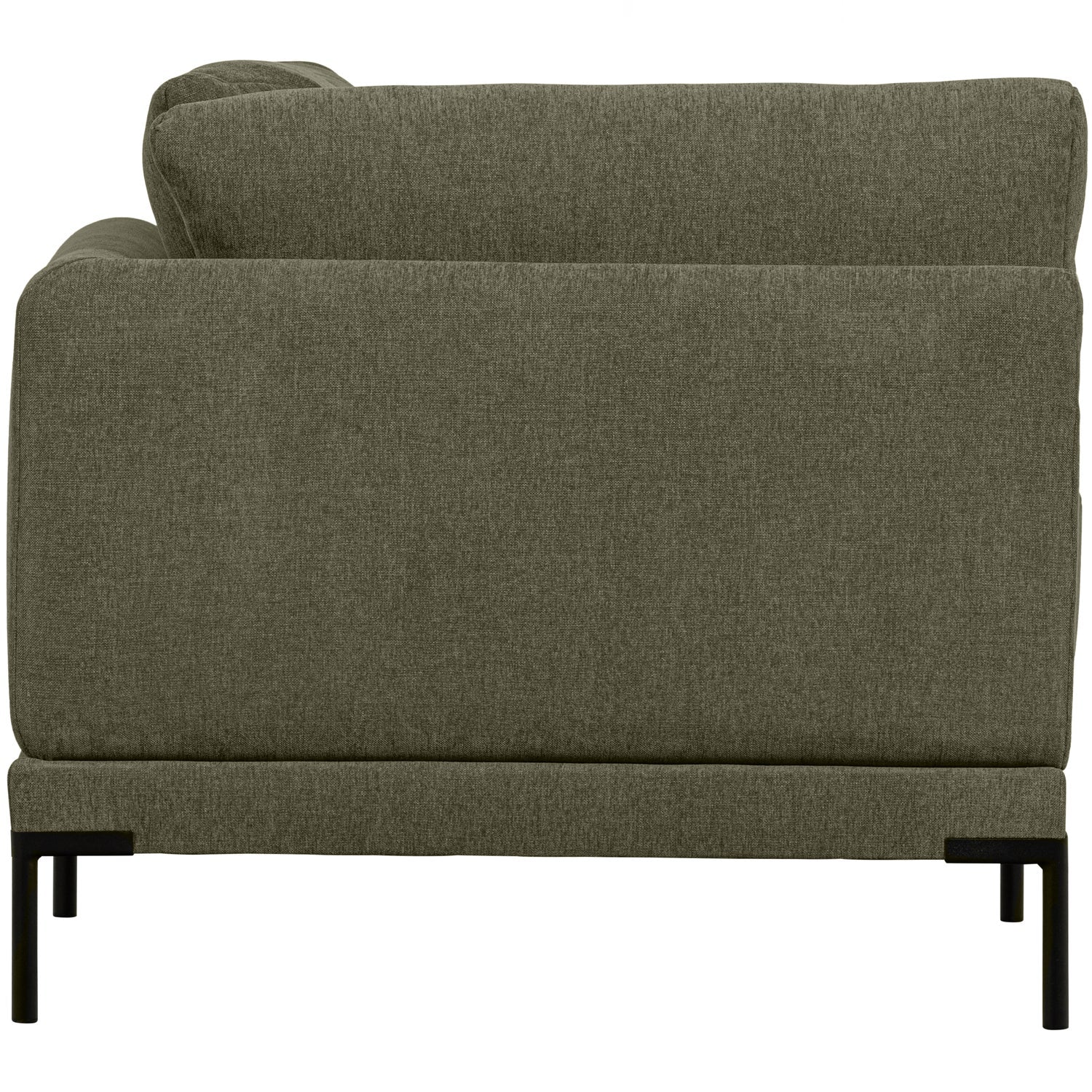 Sofa COUPLE - moduł narożny ciemnozielony