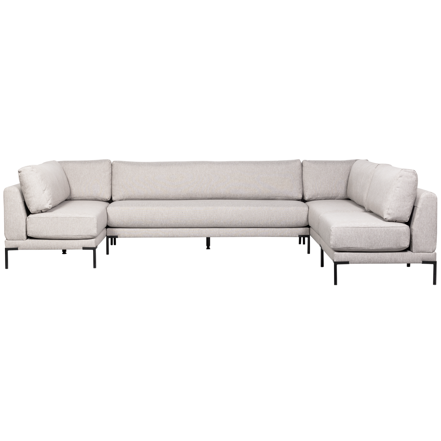 Sofa COUPLE DINING BENCH - moduł środkowy jasnoszary