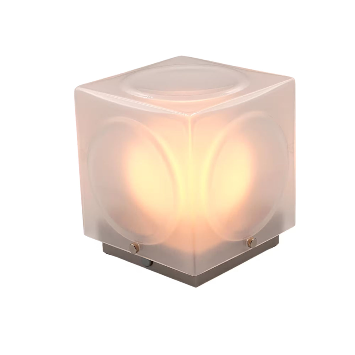 Lampa przenośna CHANT matowy klosz ze srebrną podstawą
