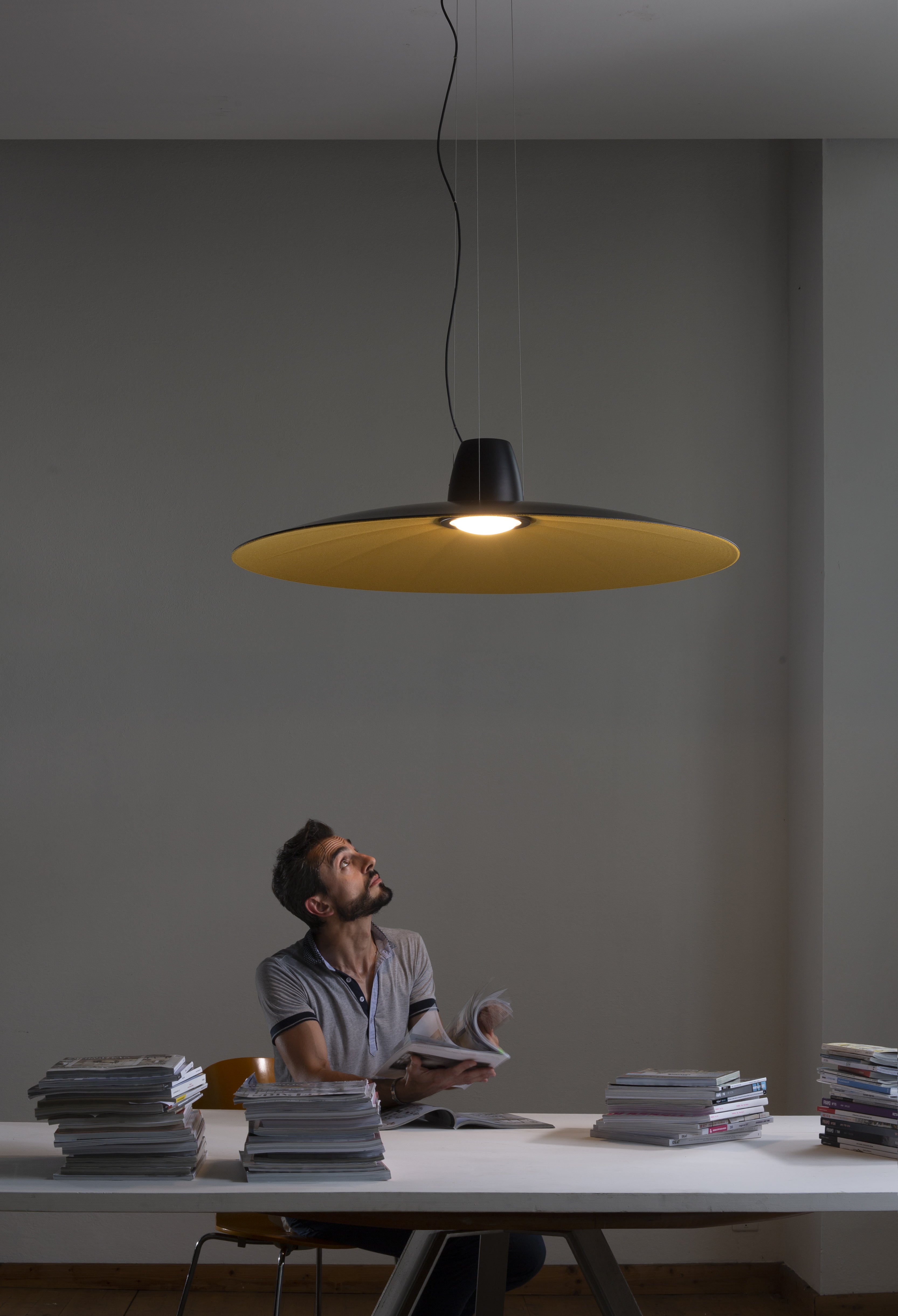 Lampa wisząca LENT żółty