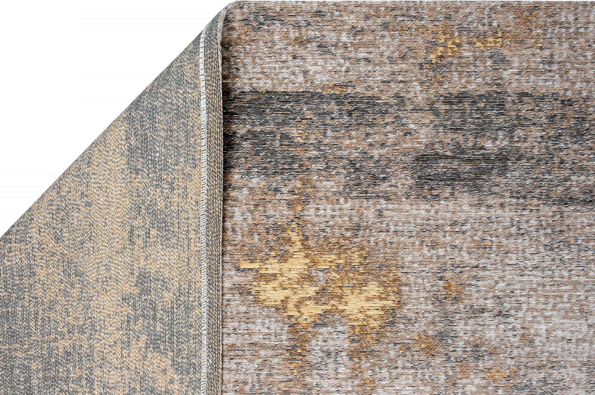 Dywan DECO RUGS szary z żółtym