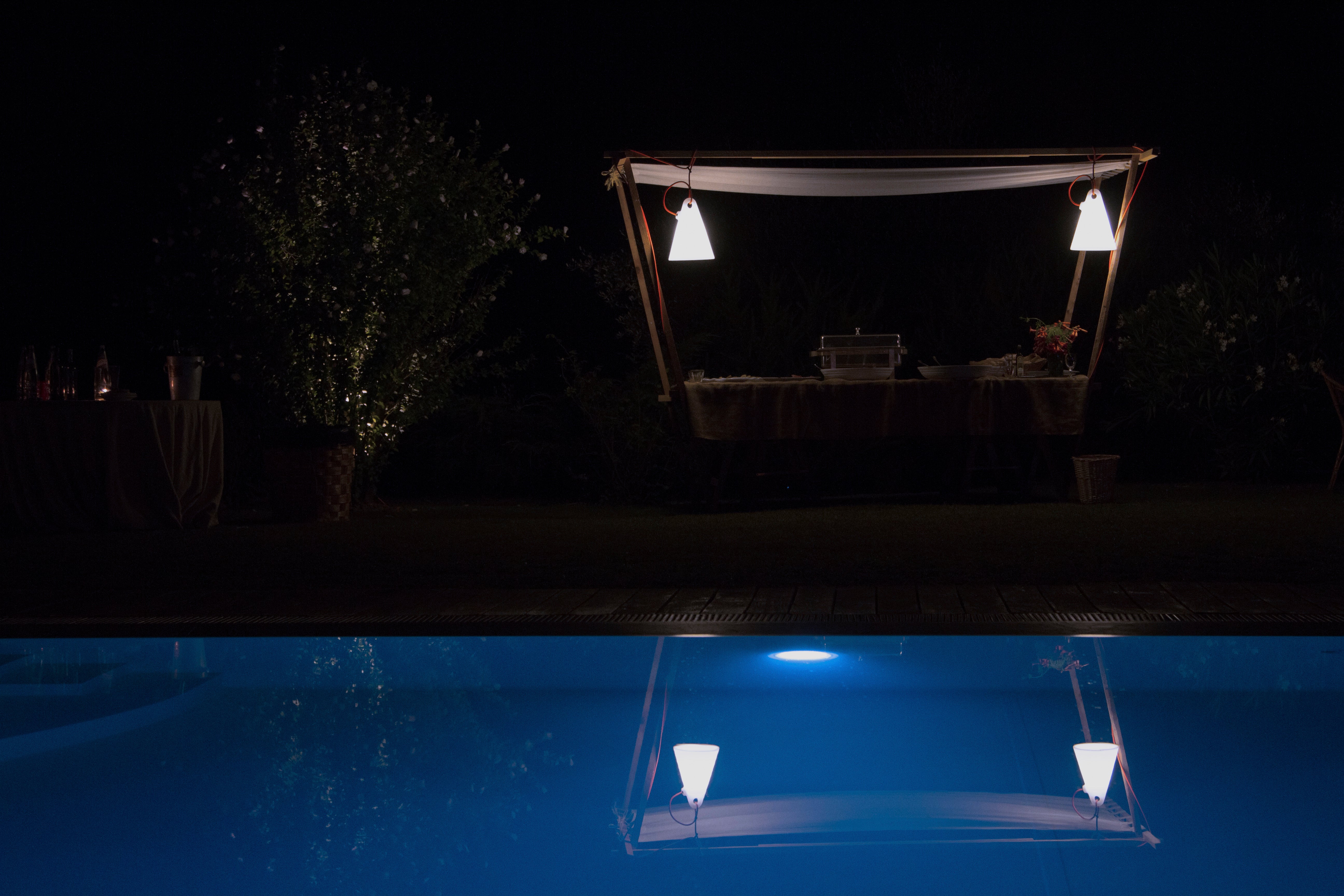 Lampa wisząca zewnętrzna TRILLY biały