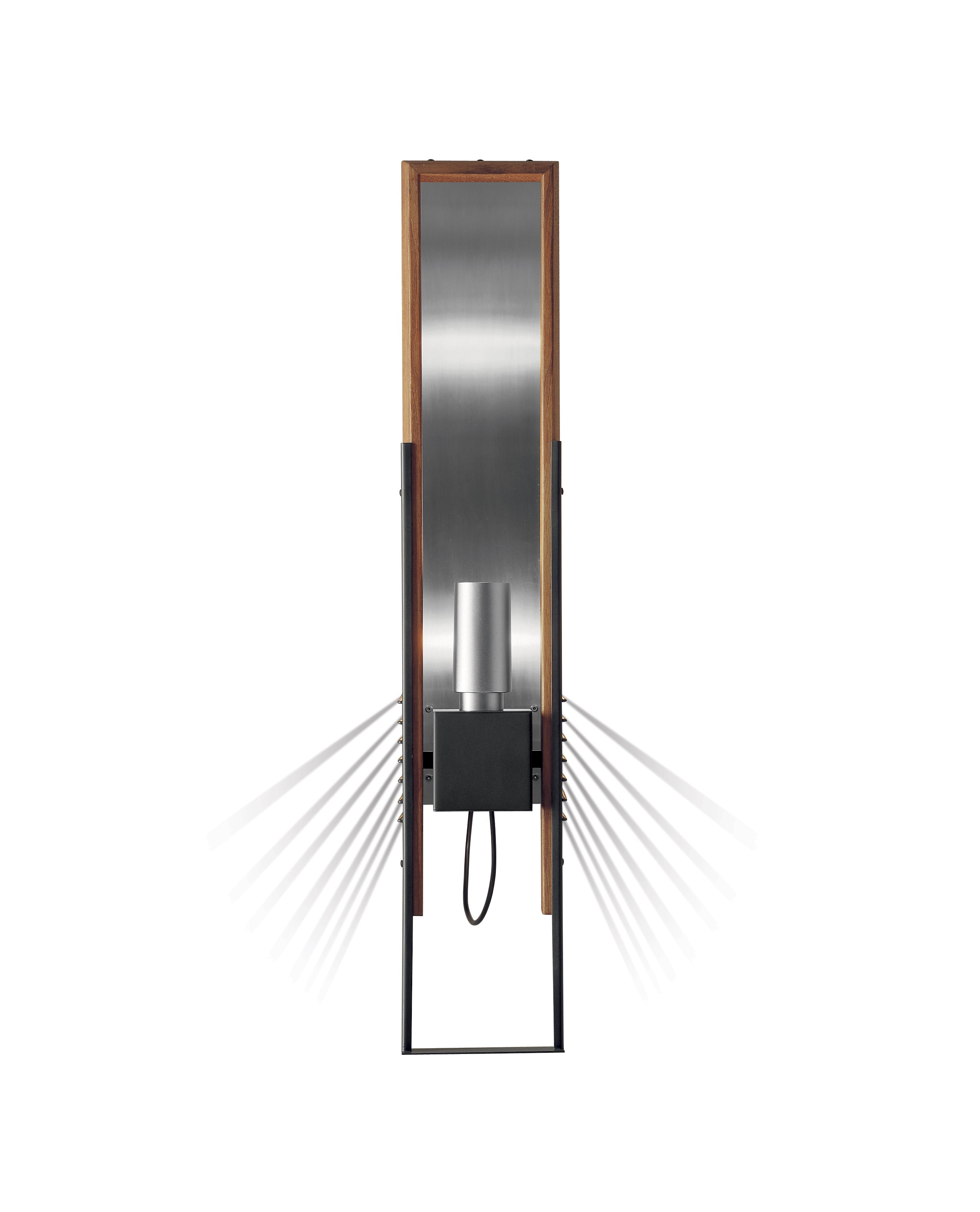 Wandlampe MARX aus Holz und Aluminium
