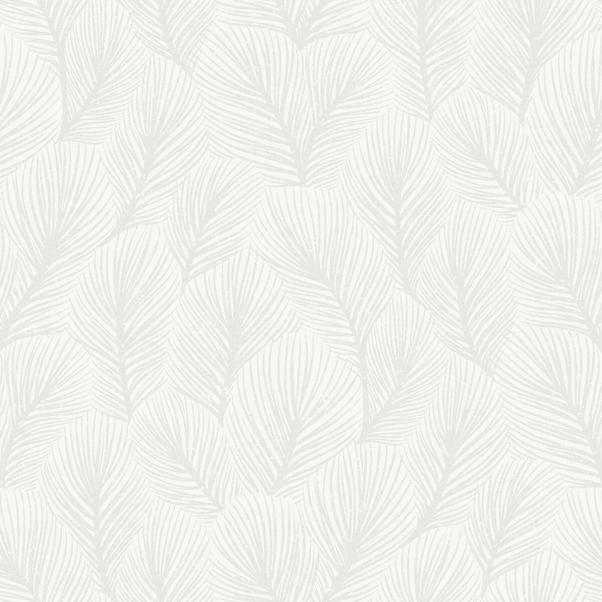 Tapete mit Pflanzenmotiv in Weiß, PINE TREE