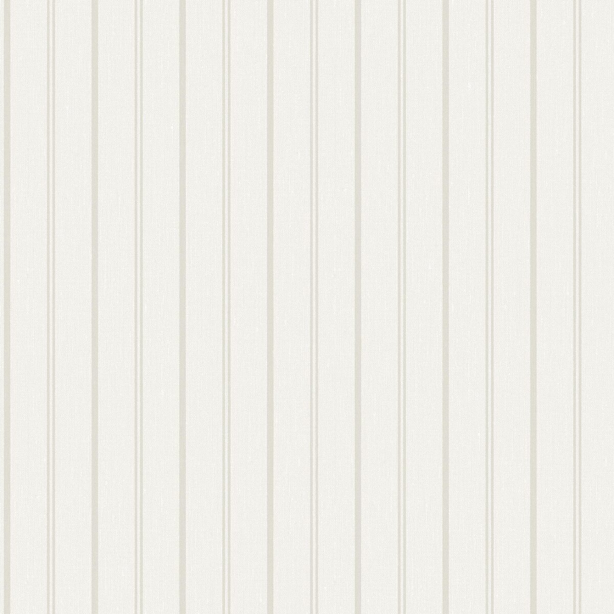 WOODLAND STRIPE striped wallpaper in white and gray