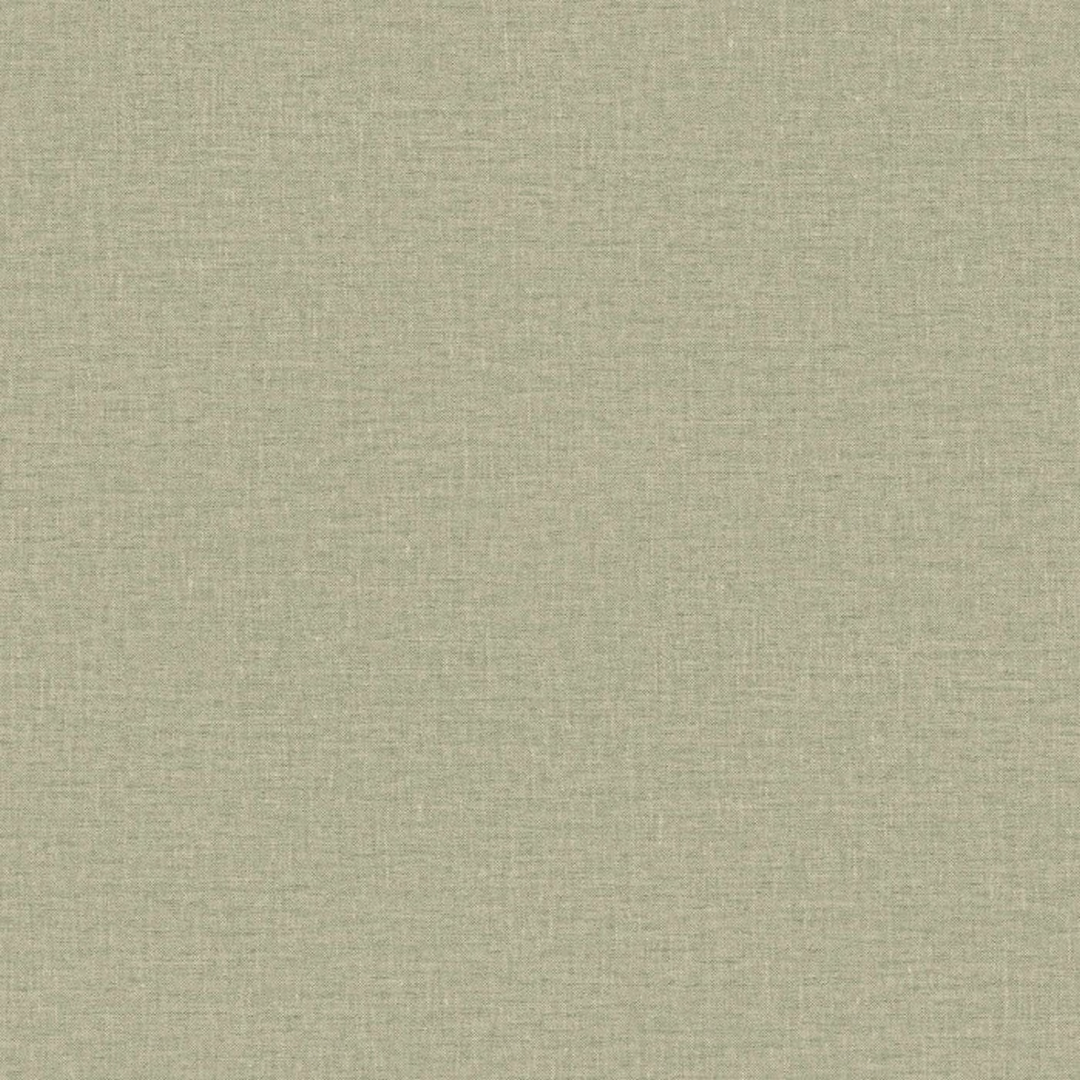 Structural vinyl wallpaper imitating linen canvas LINA - EUCALYPTUS gray-green