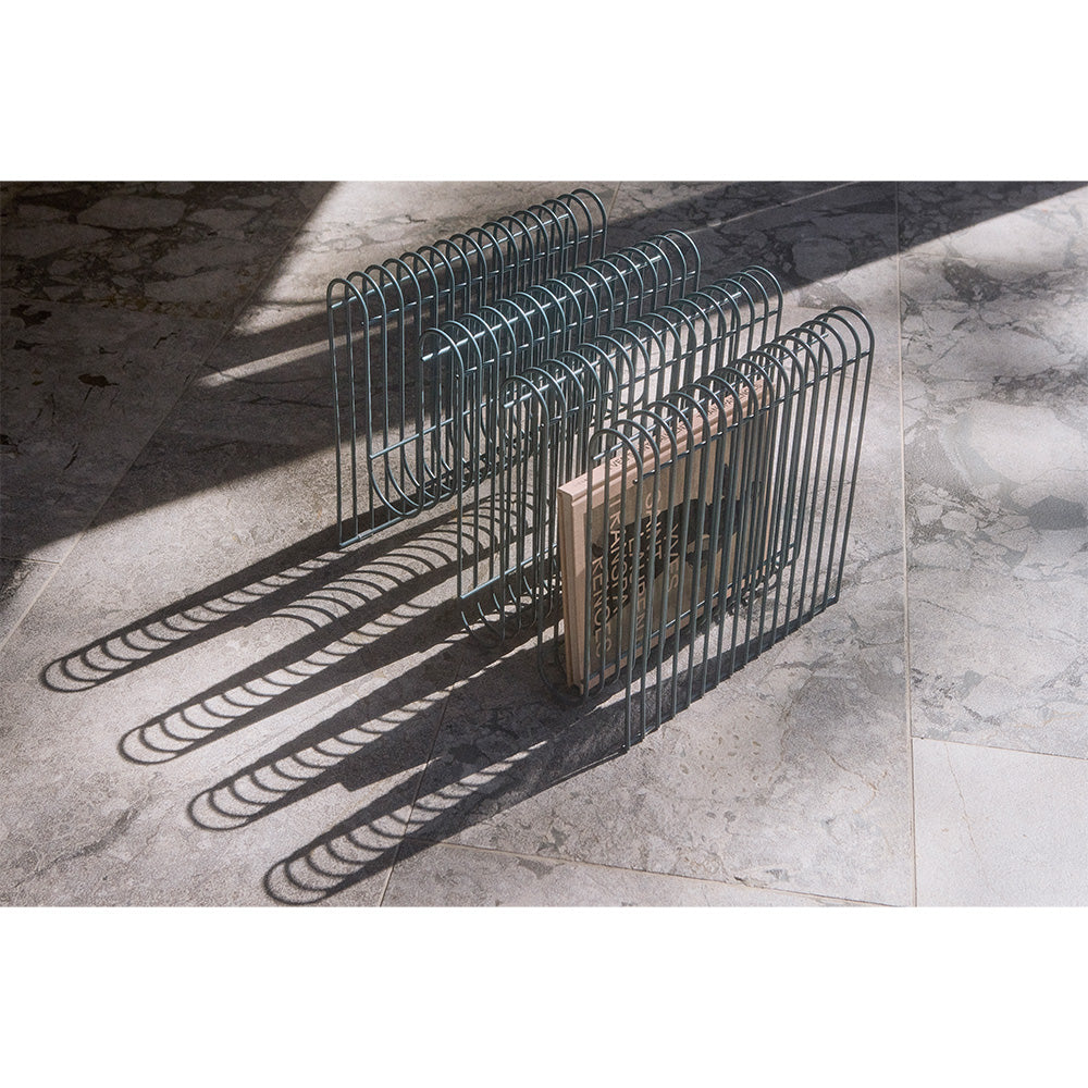 Stojak na czasopisma CURVA niebieski