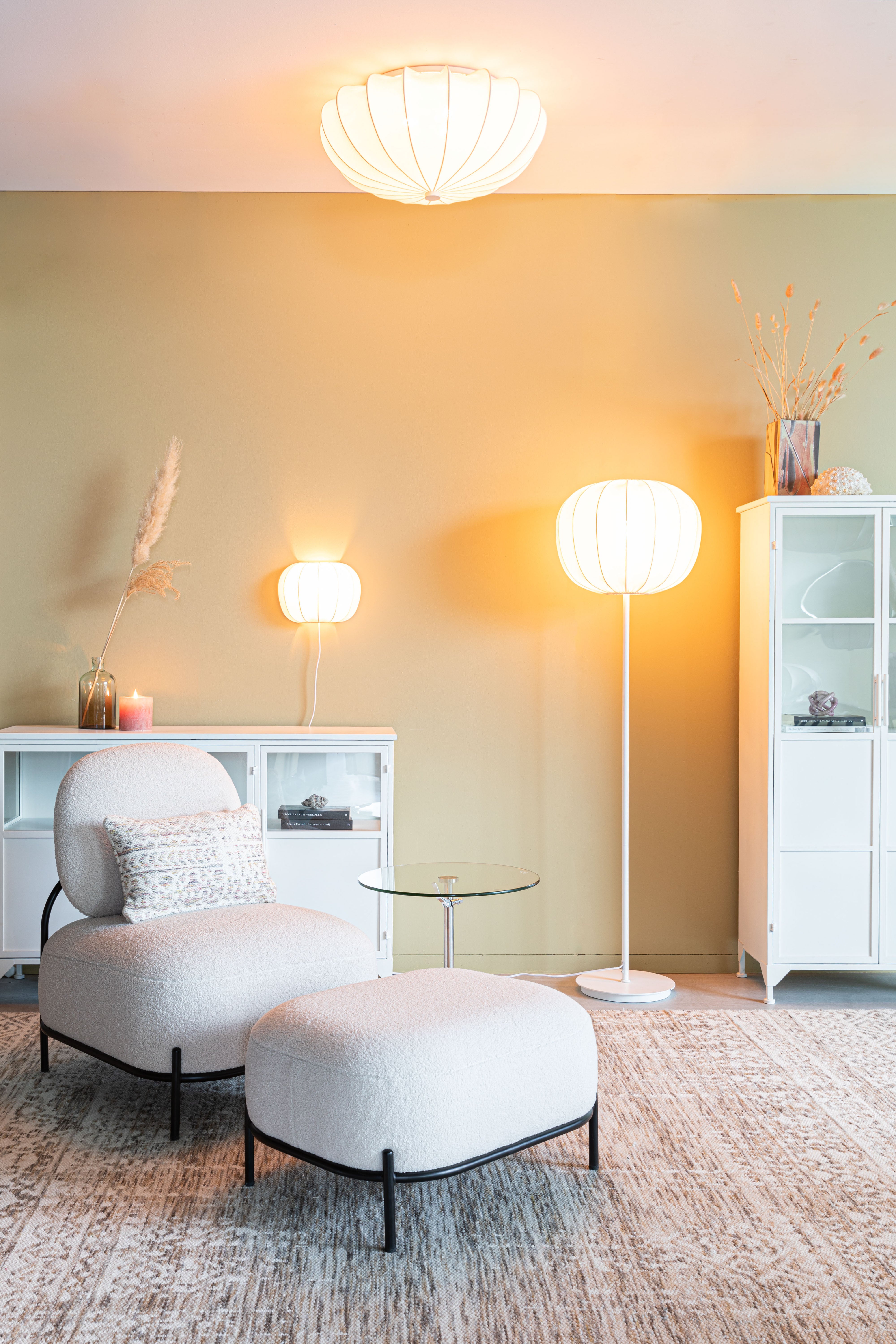 Lampa podłogowa SHEM biały